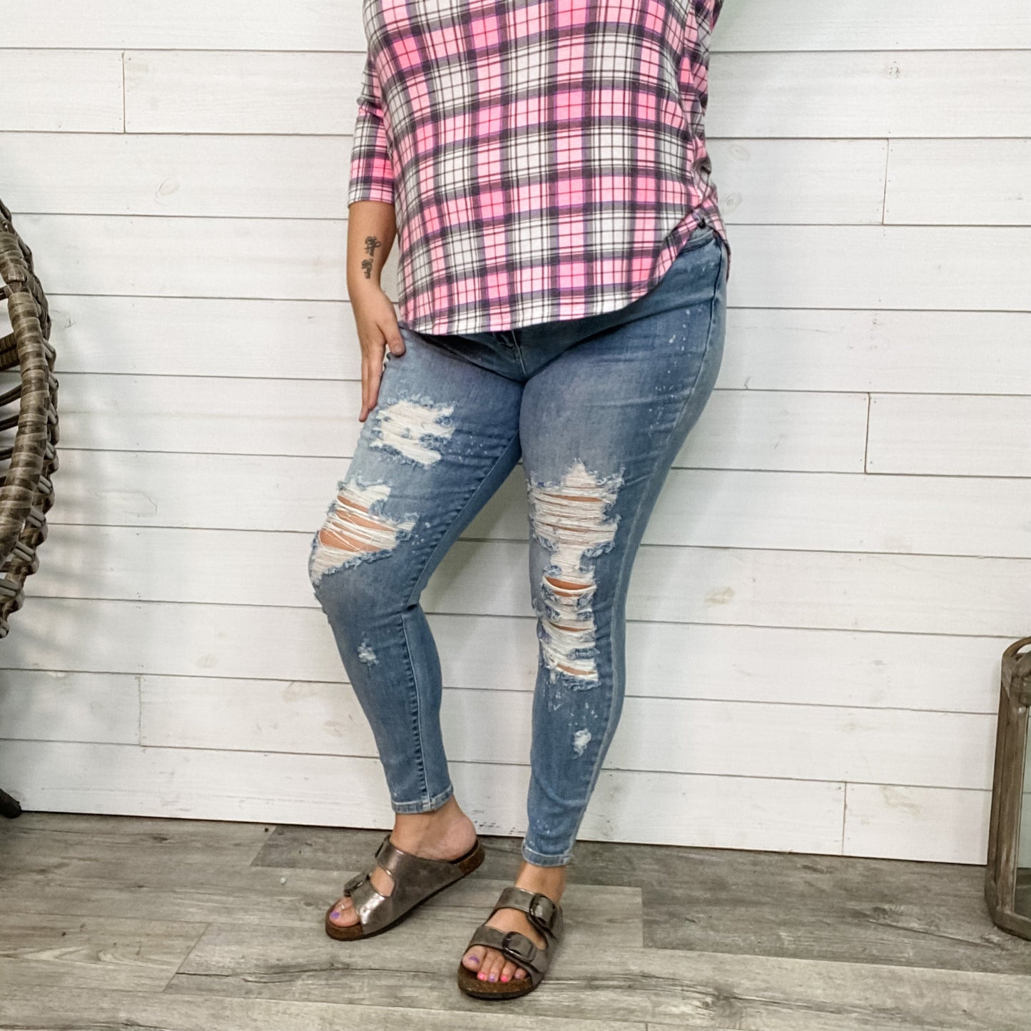 Judy Blue "Magically Delicious" Destroyed Skinny Jeans