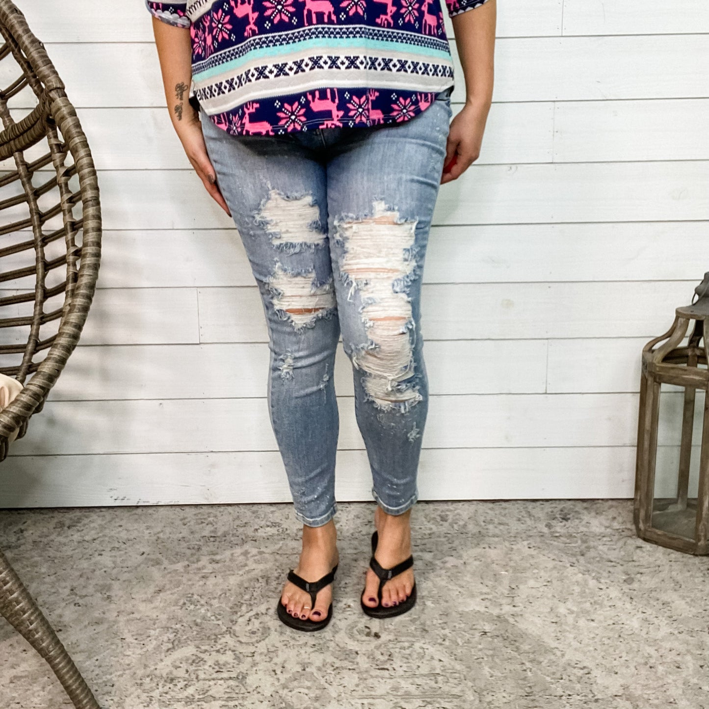 Judy Blue "Magically Delicious" Destroyed Skinny Jeans