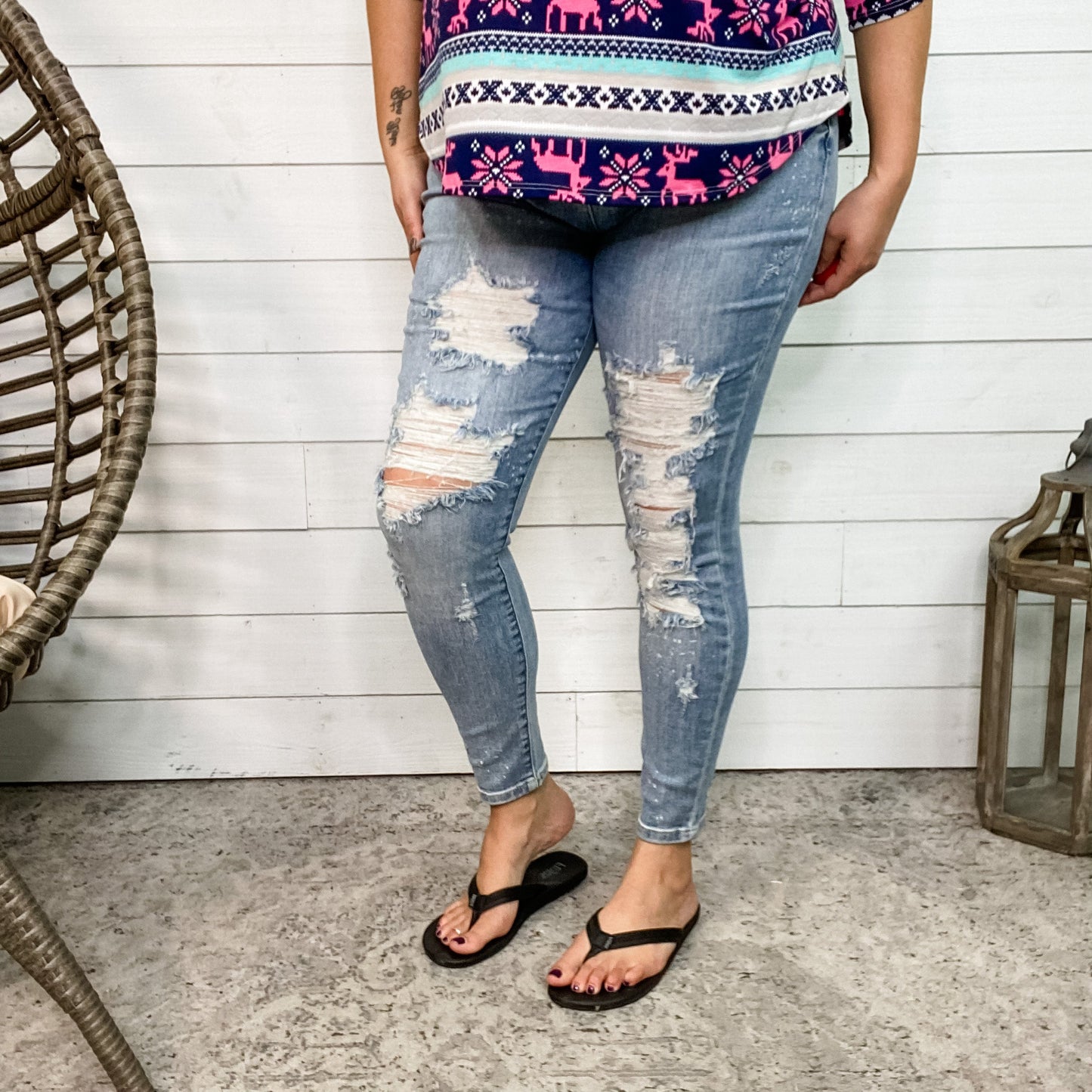 Judy Blue "Magically Delicious" Destroyed Skinny Jeans
