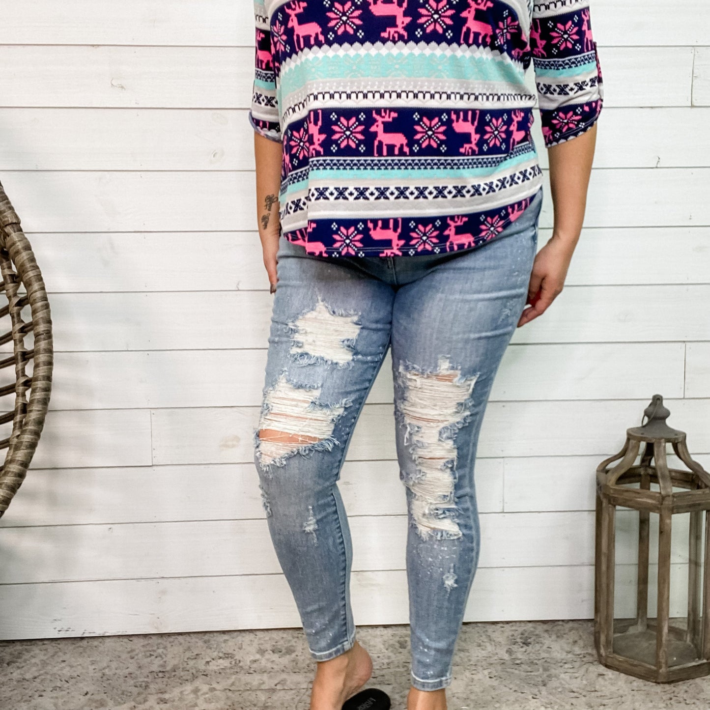 Judy Blue "Magically Delicious" Destroyed Skinny Jeans
