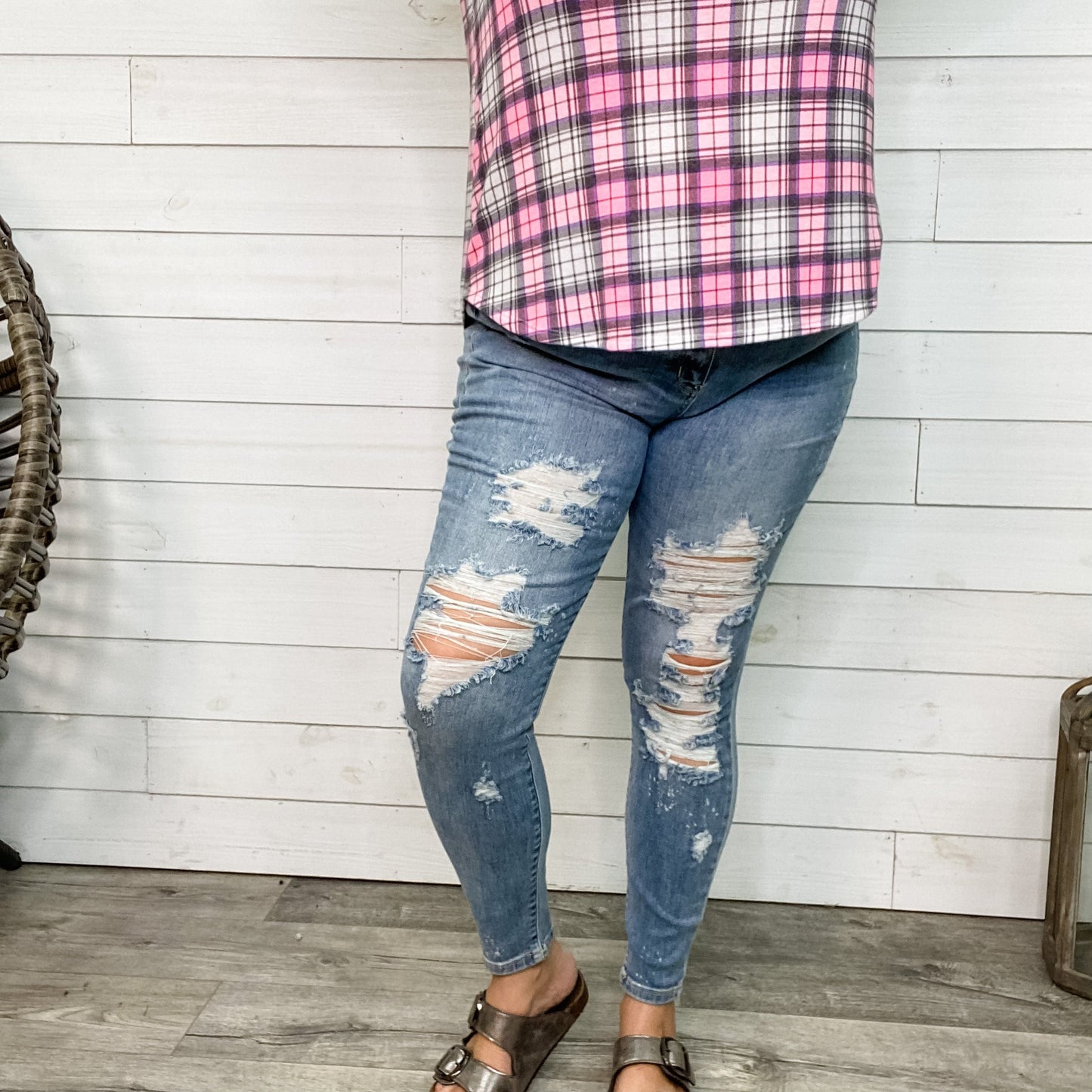 Judy Blue "Magically Delicious" Destroyed Skinny Jeans