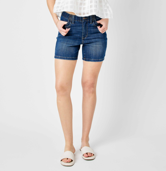 Judy Blue "Mega Stretch" Elastic Waist Shorts