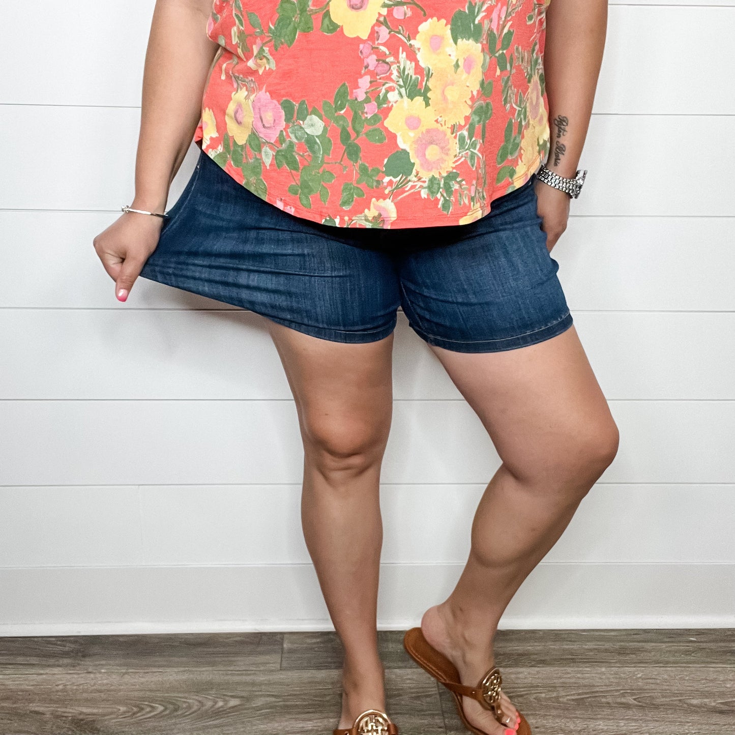 Judy Blue "Mega Stretch" Elastic Waist Shorts
