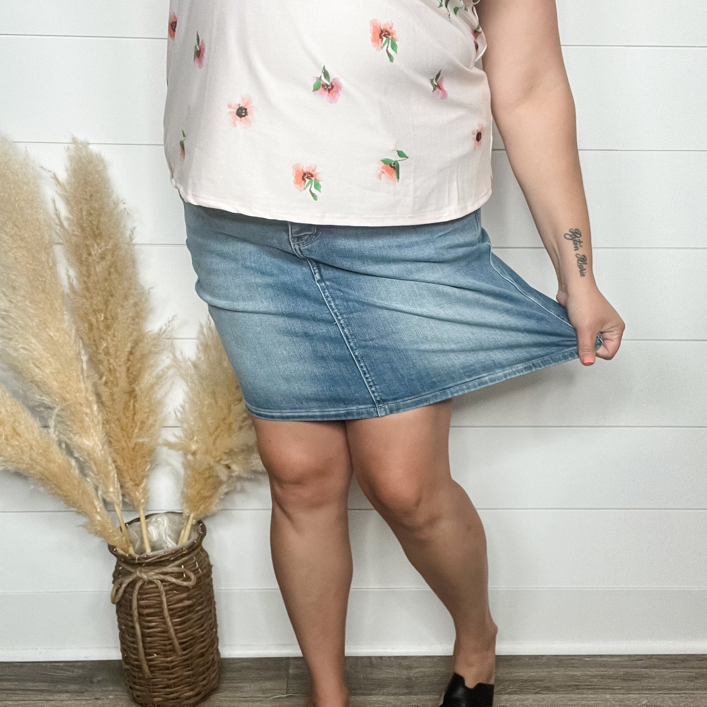 Judy Blue "ooh la la" Tummy Control Skirt