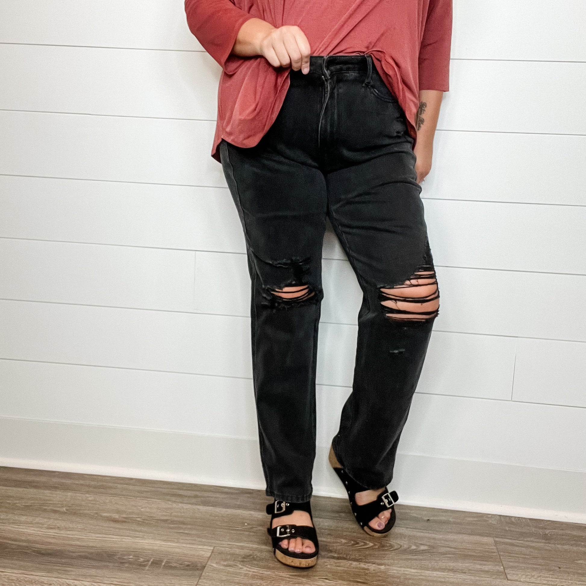 Judy Blue Rigid Magic Black Straight leg Jeans