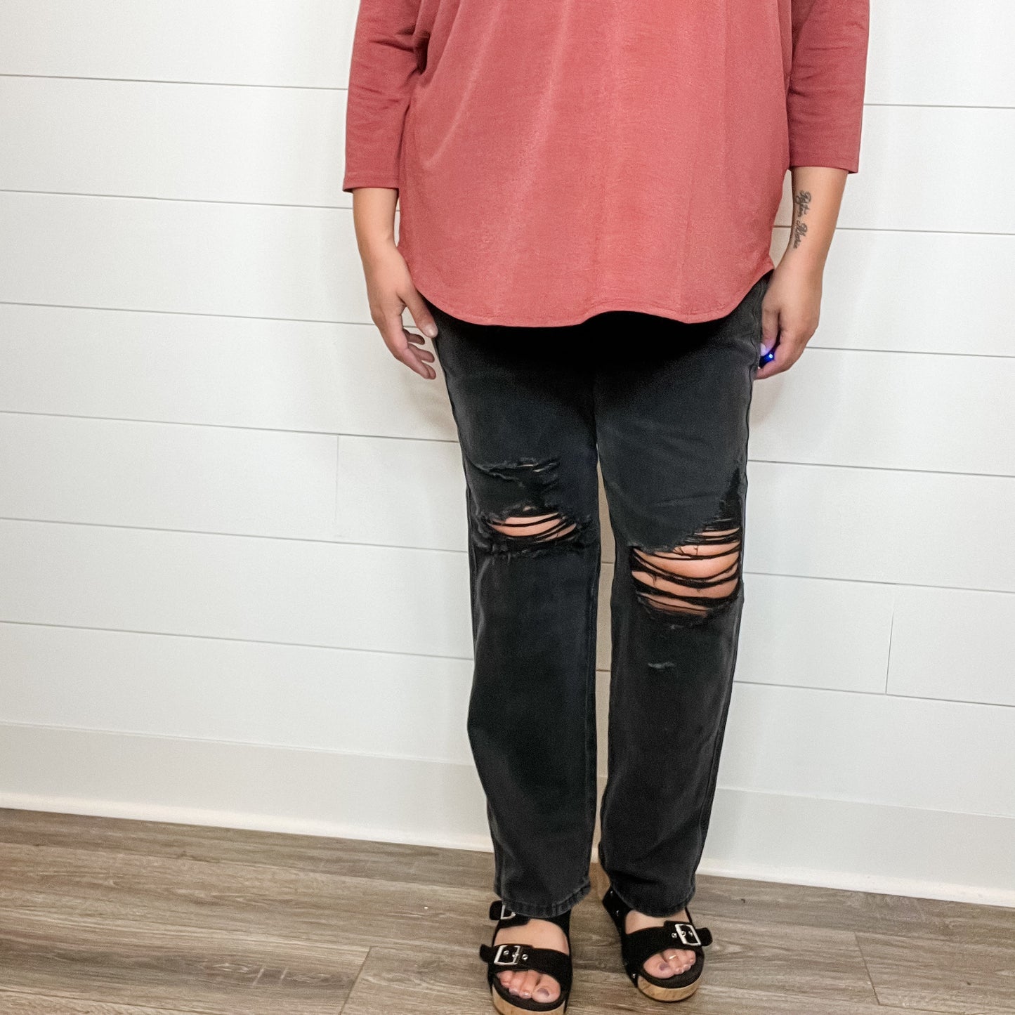 Judy Blue Rigid Magic Black Straight leg Jeans