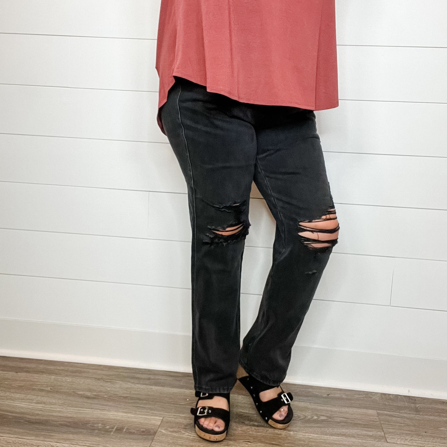 Judy Blue Rigid Magic Black Straight leg Jeans
