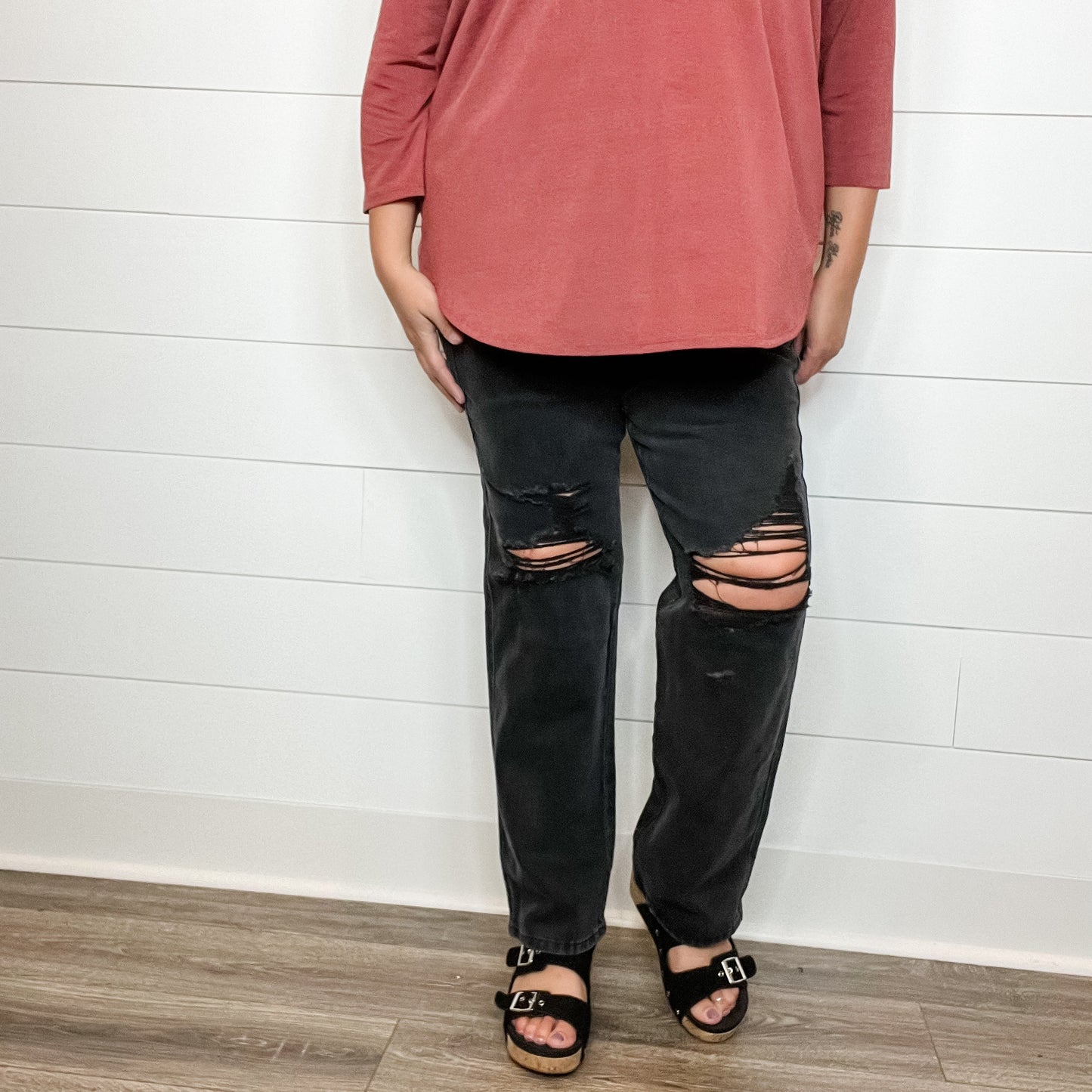 Judy Blue Rigid Magic Black Straight leg Jeans