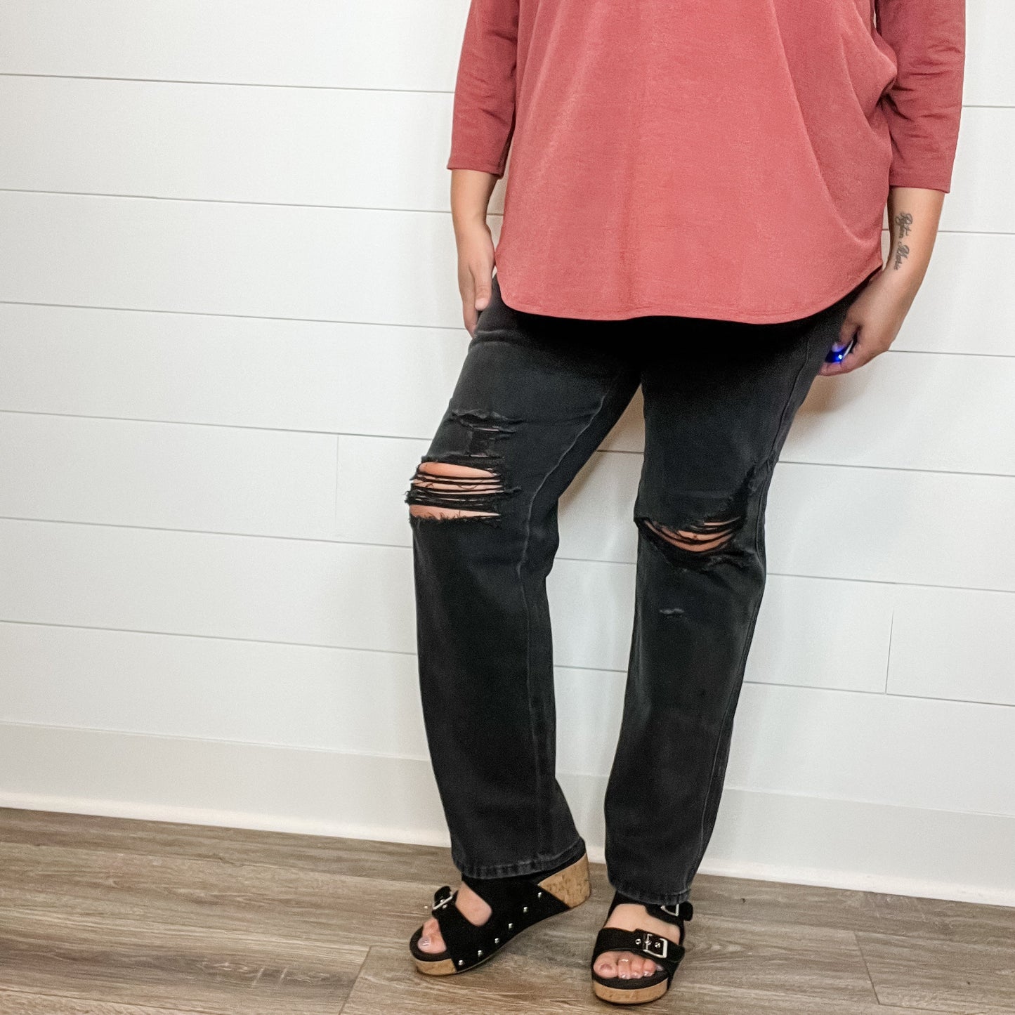 Judy Blue Rigid Magic Black Straight leg Jeans