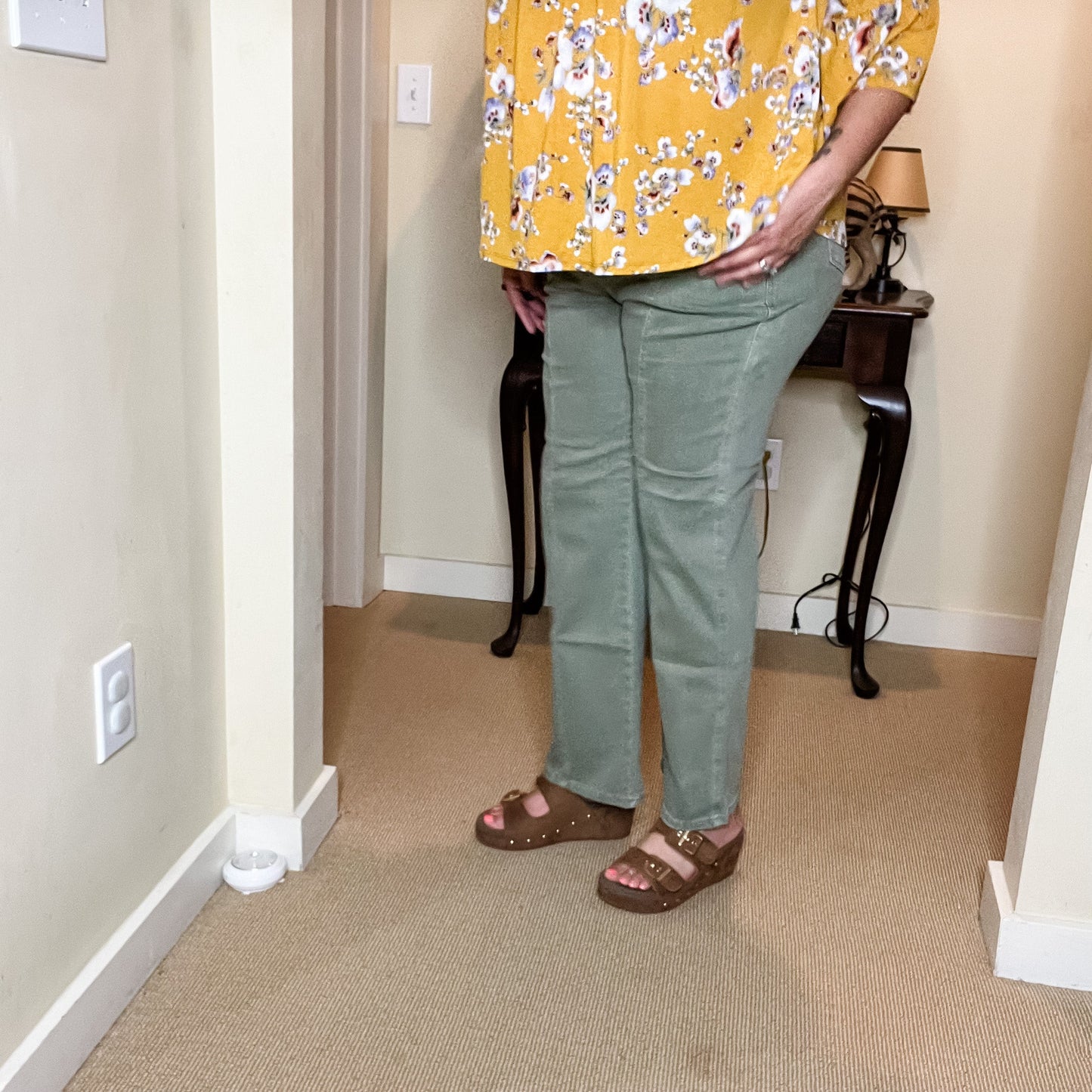 Judy Blue Sage Front Seam Straight Leg Jeans