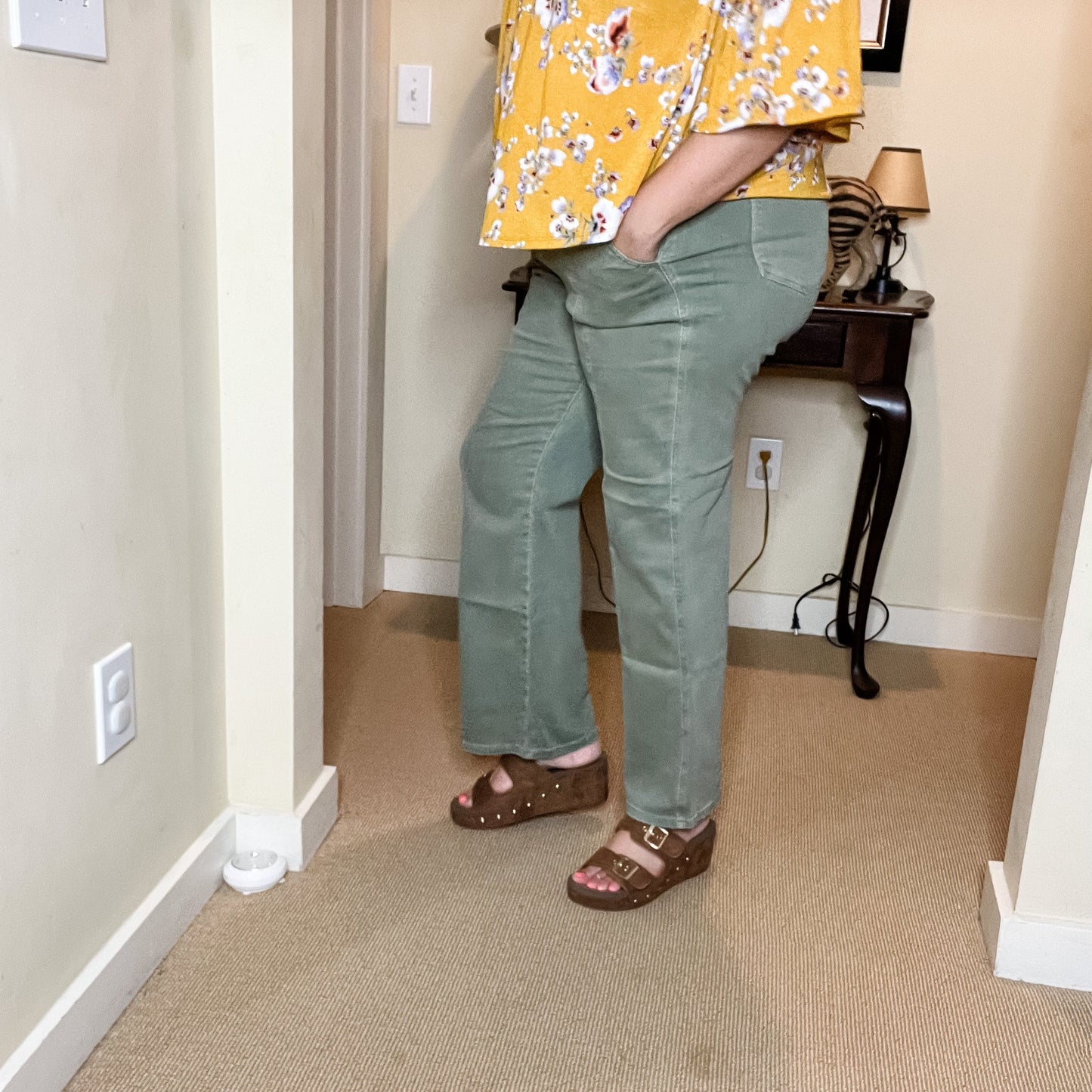 Judy Blue Sage Front Seam Straight Leg Jeans