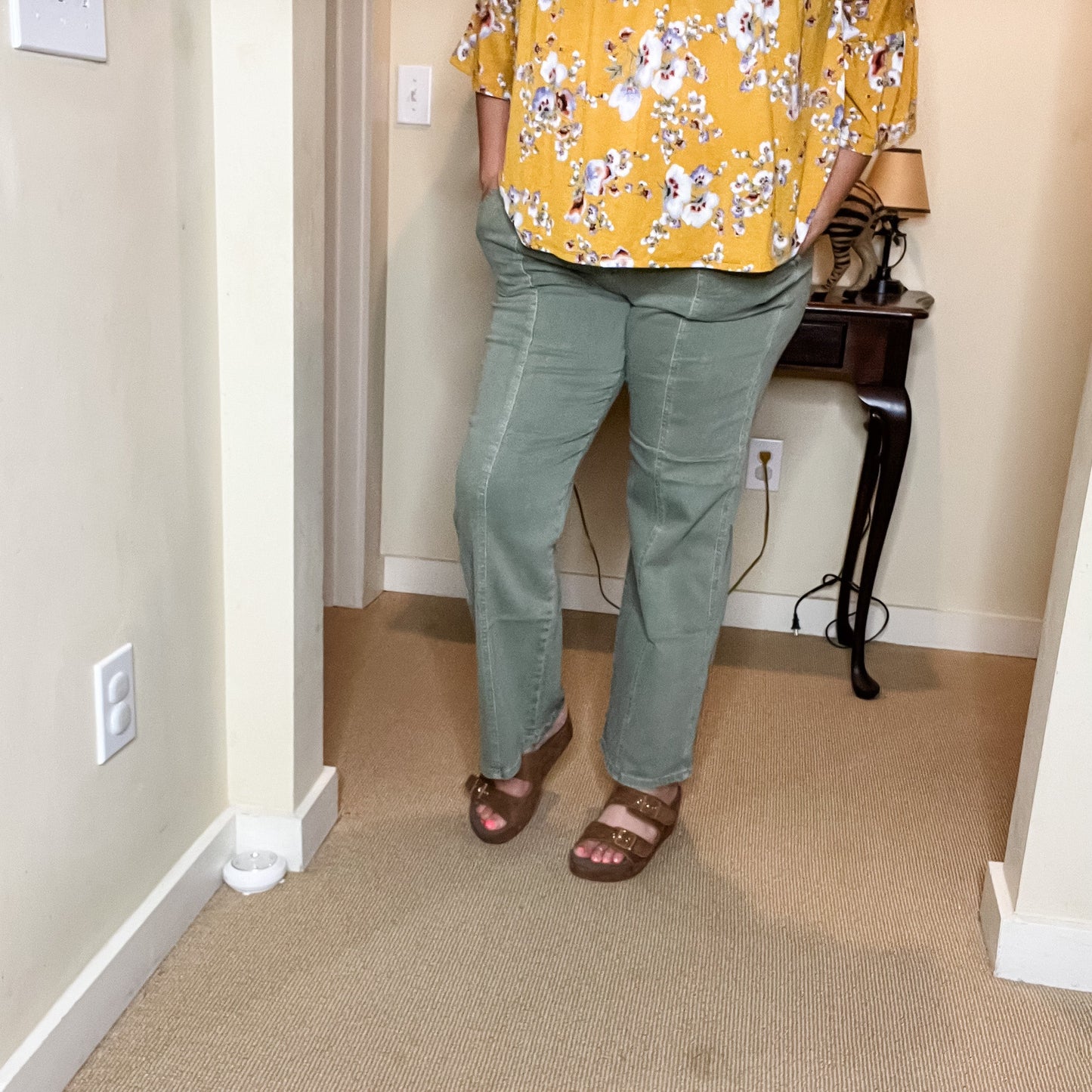 Judy Blue Sage Front Seam Straight Leg Jeans