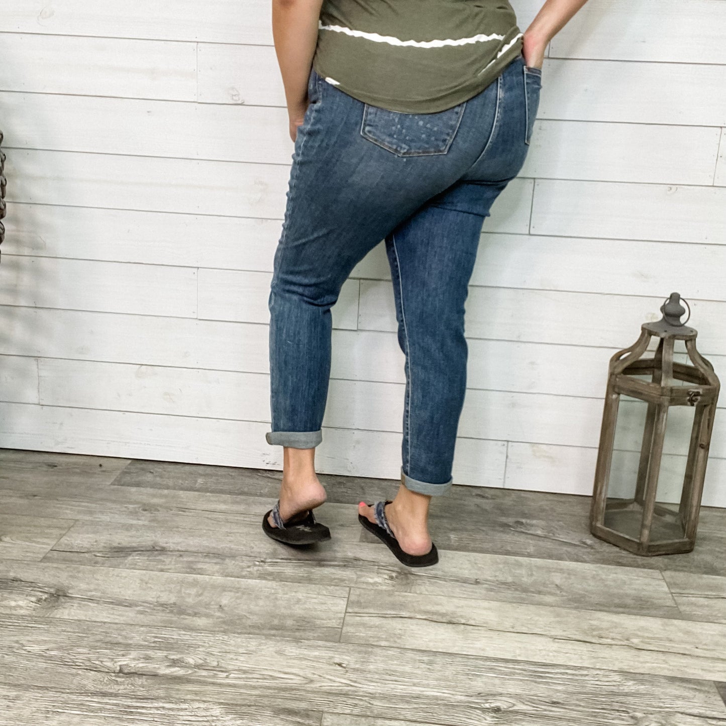Judy Blue "Say It Ain't So" Boyfriend Jeans