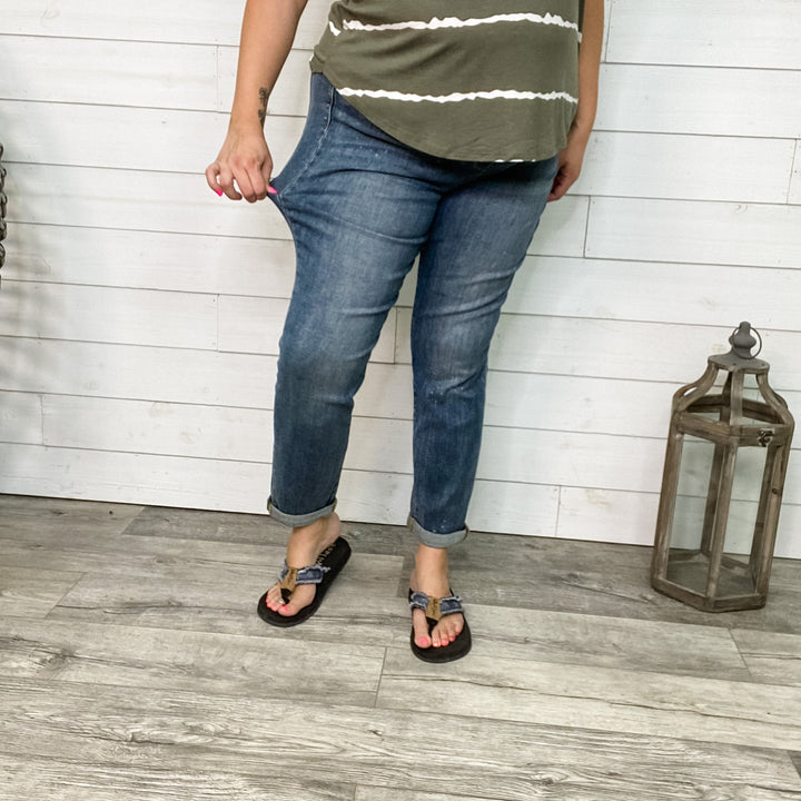 Judy Blue "Say It Ain't So" Boyfriend Jeans