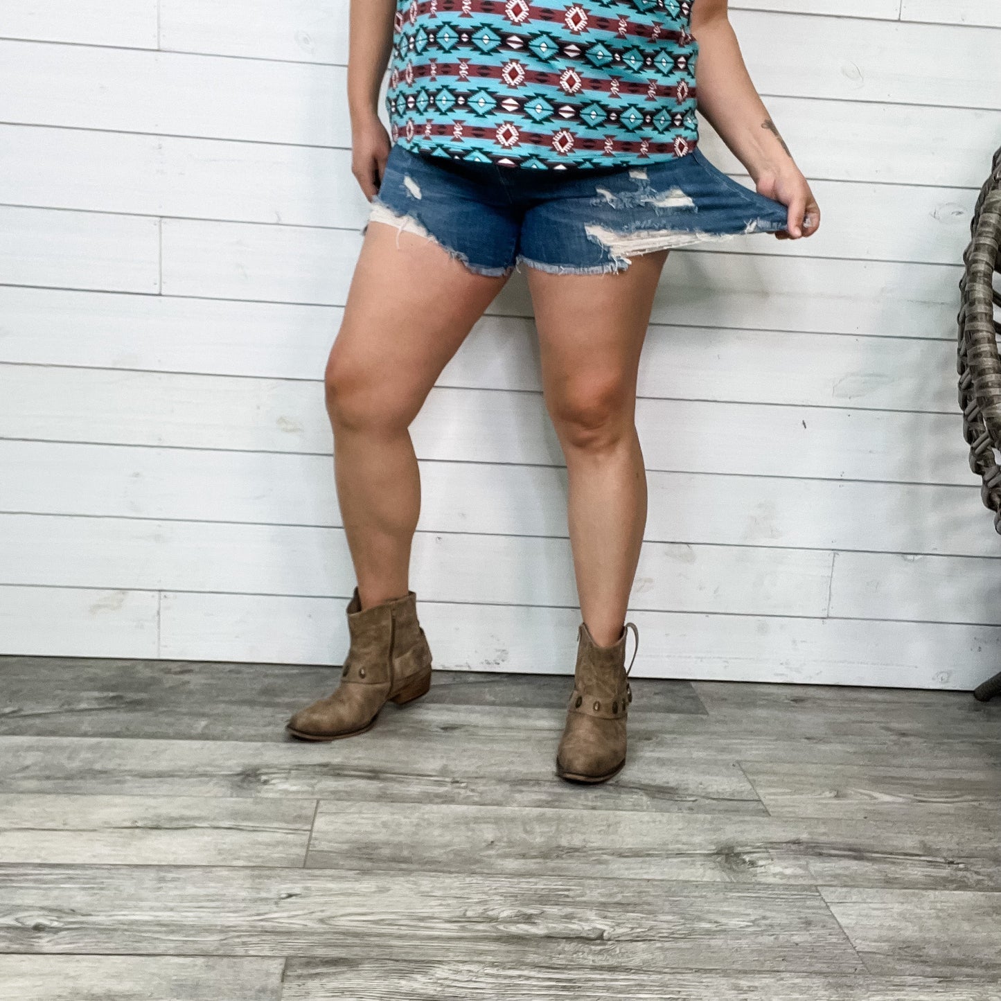 Judy Blue "Shorty Was Here" Mega Destroyed Shorts