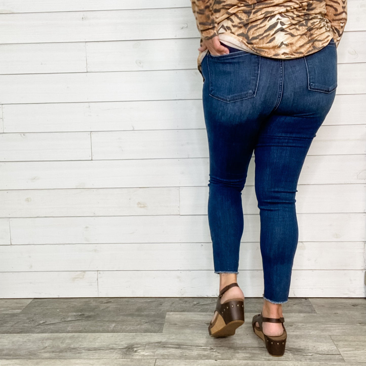 Judy Blue Side Slit Skinny Jeans