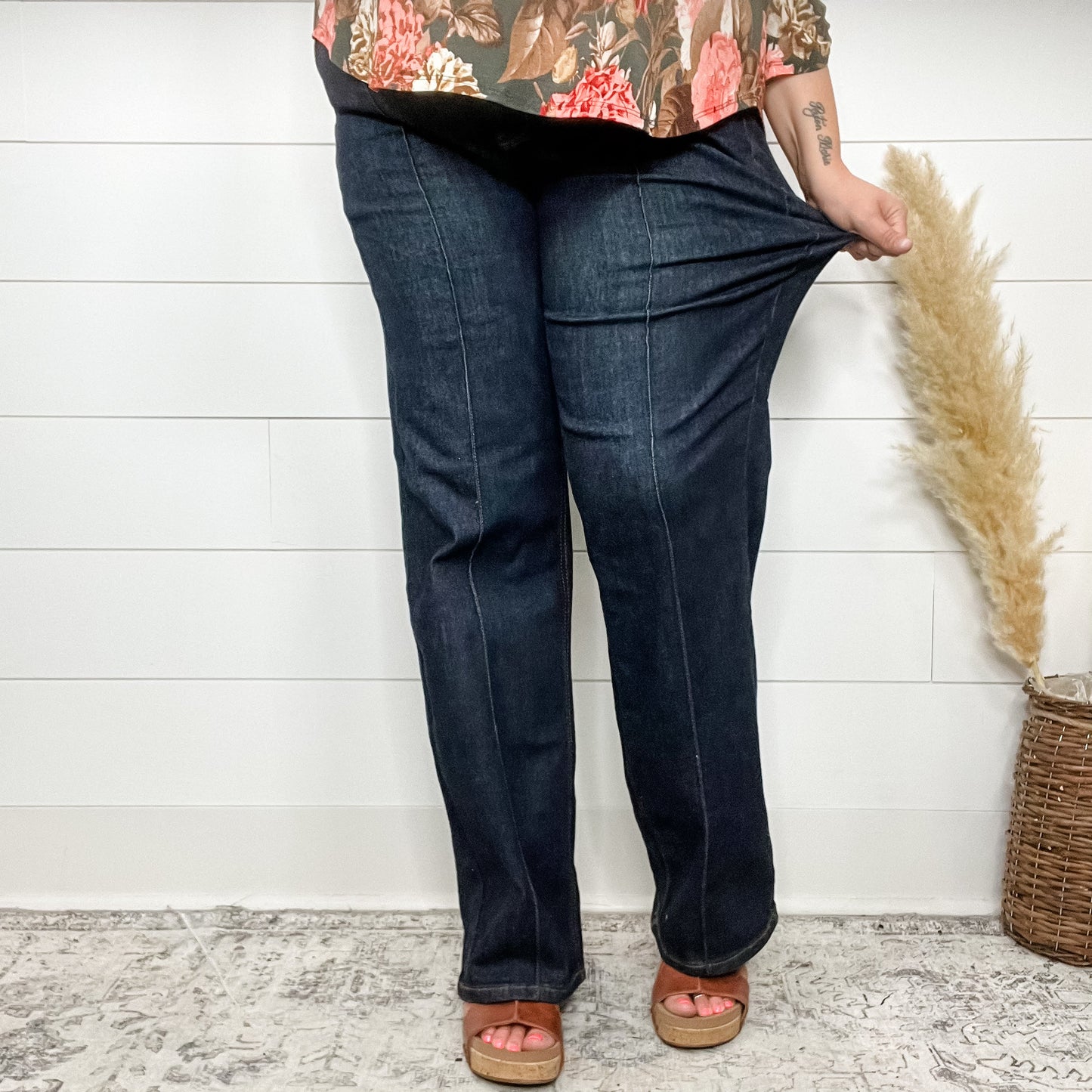 Judy Blue "Sky High" Wide Leg Jeans