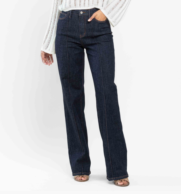 Judy Blue "Sky High" Wide Leg Jeans
