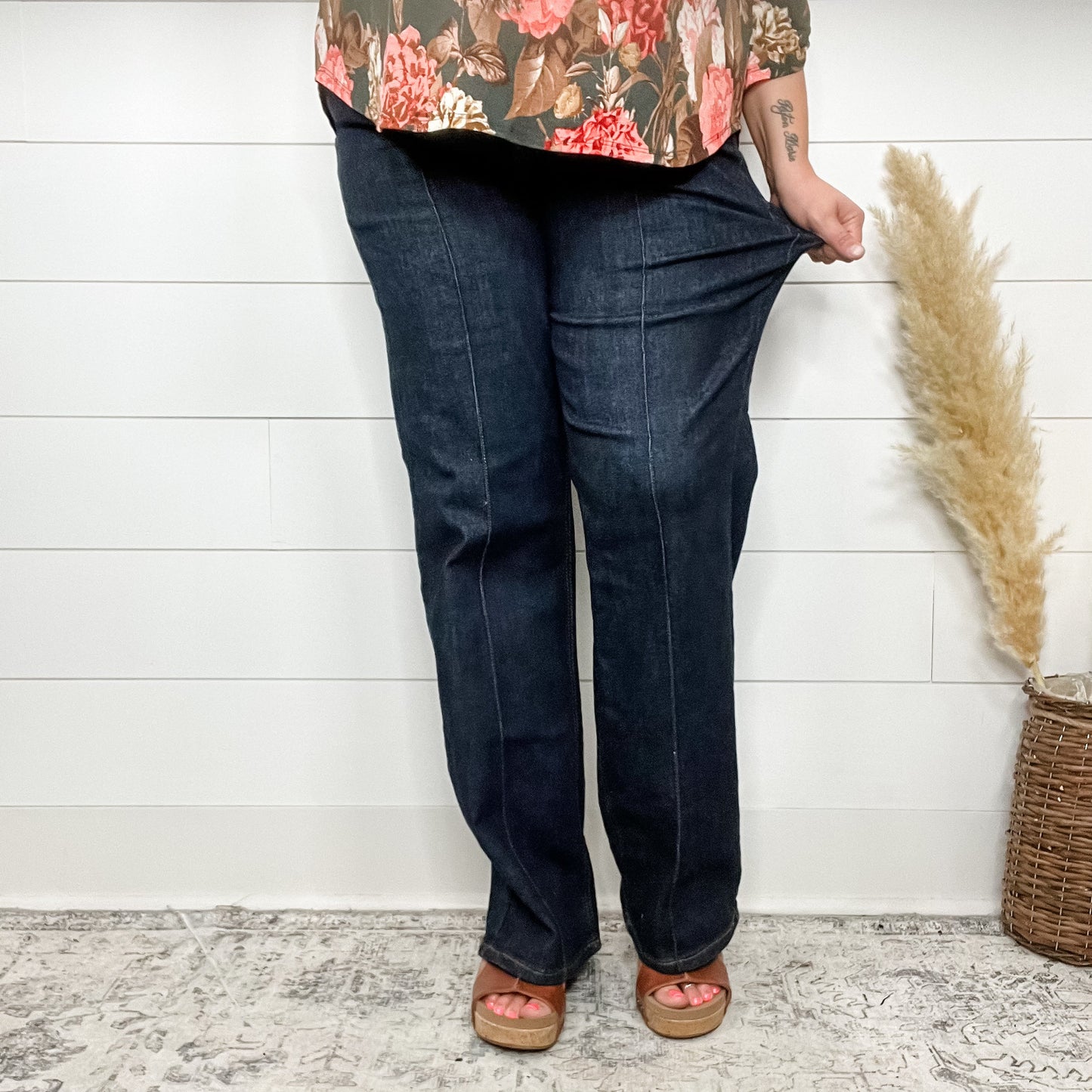 Judy Blue "Sky High" Wide Leg Jeans
