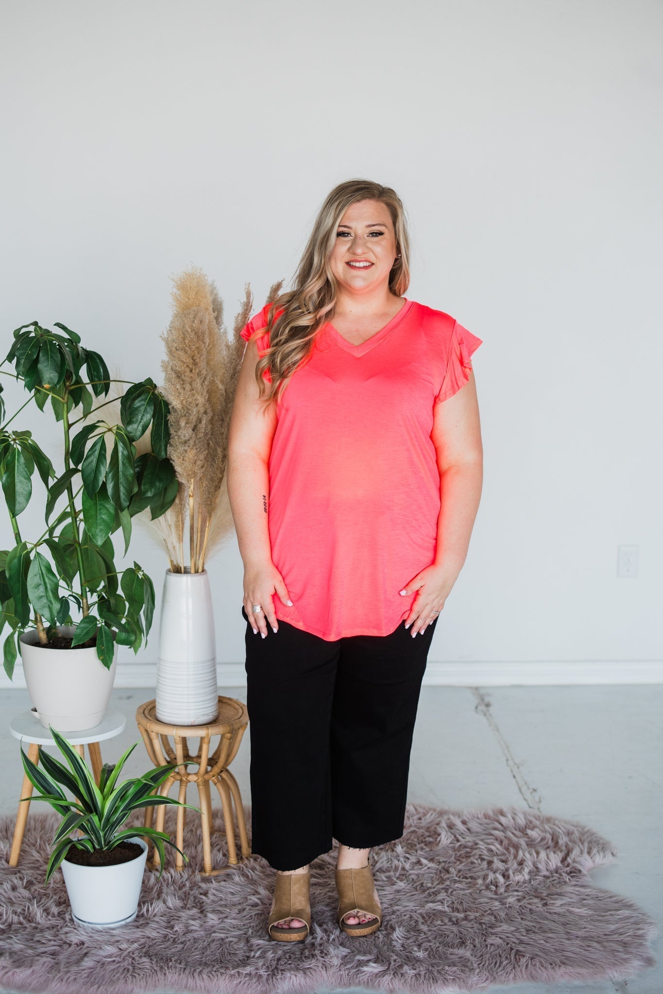 Judy Blue "Smokey Joe" Black Wide Leg Crop