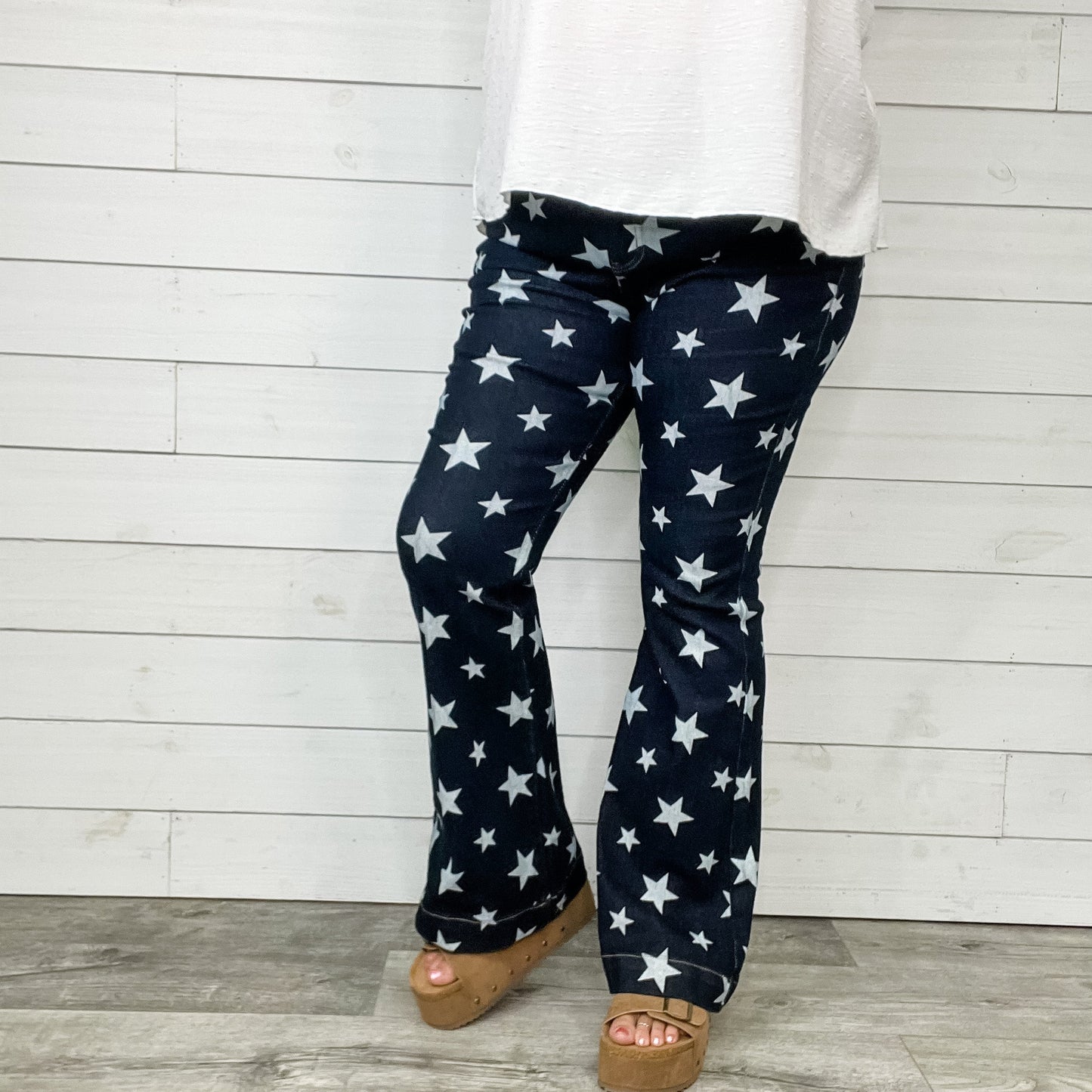 Judy Blue Star Trouser Flares