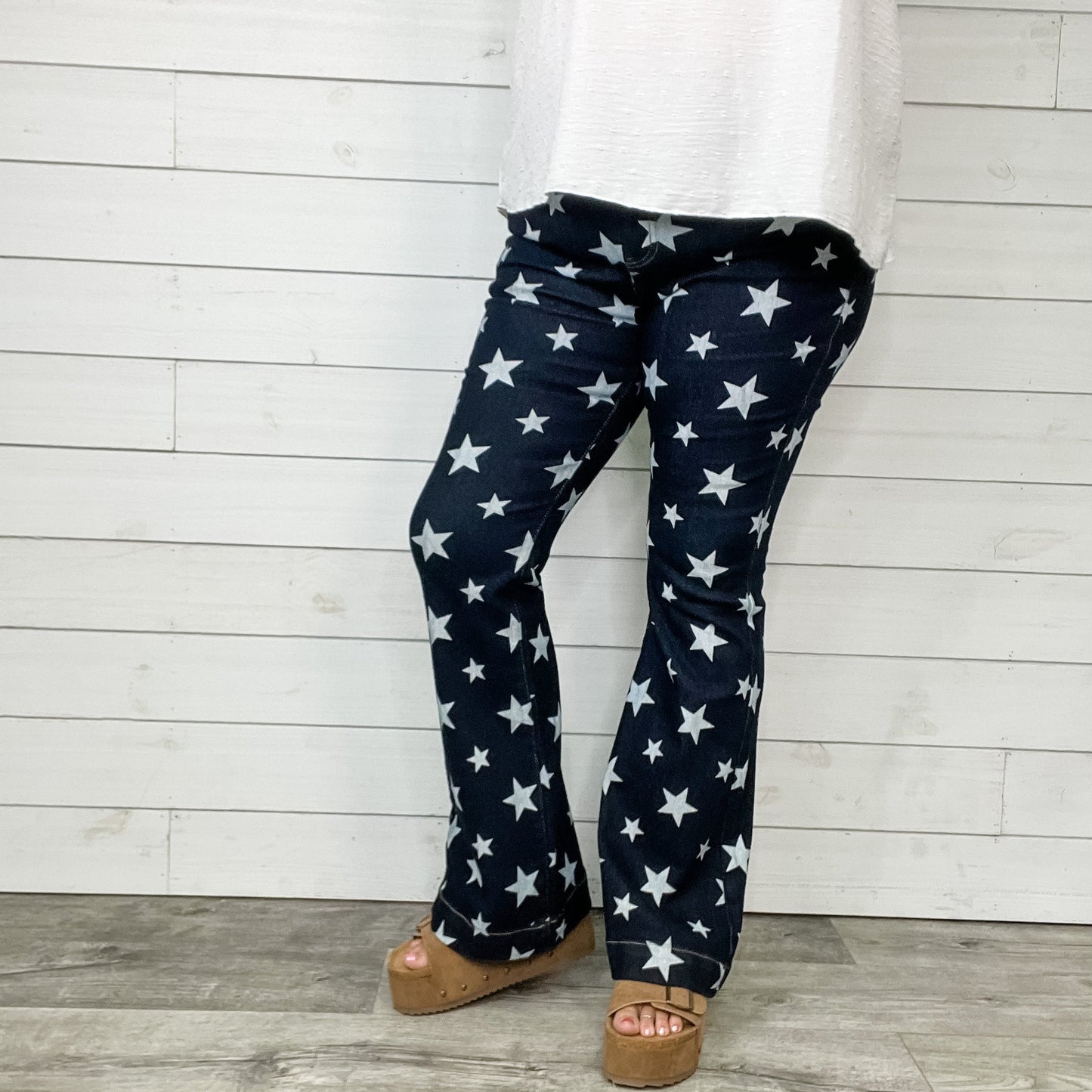 Judy Blue Star Trouser Flares