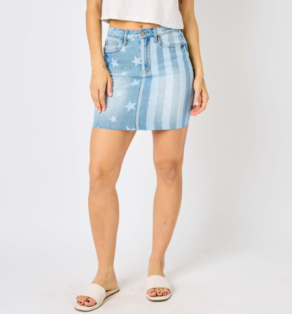 Judy Blue Stars and Stripes Skirt