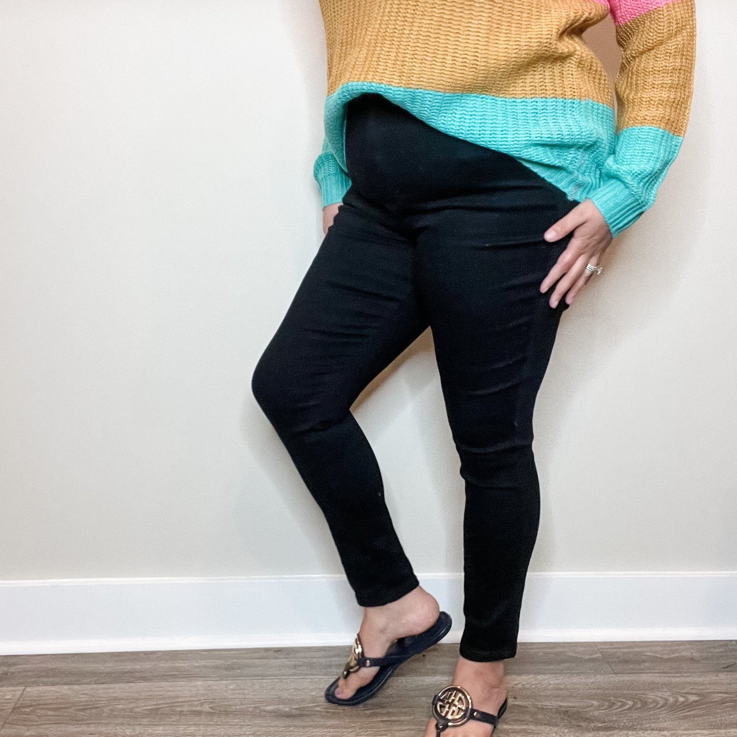 Judy Blue "Sweet Nothings" Tummy Control Black Skinny Jeans