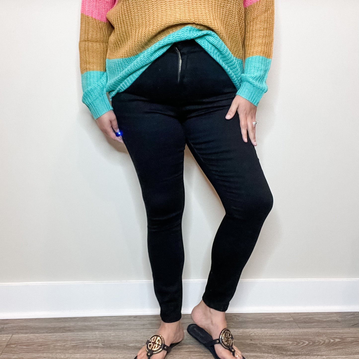 Judy Blue "Sweet Nothings" Tummy Control Black Skinny Jeans