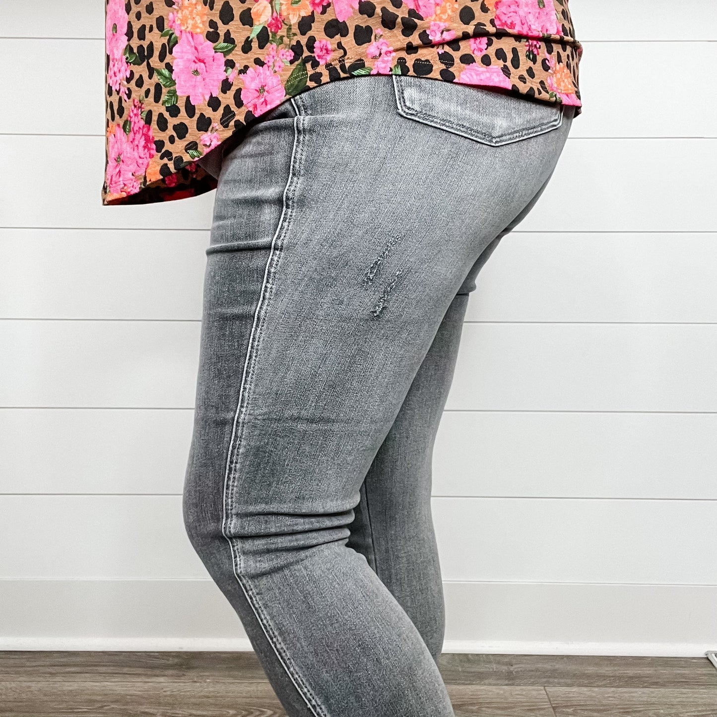 Judy Blue "THE BEST EVER" Grey Tummy Control Jeans