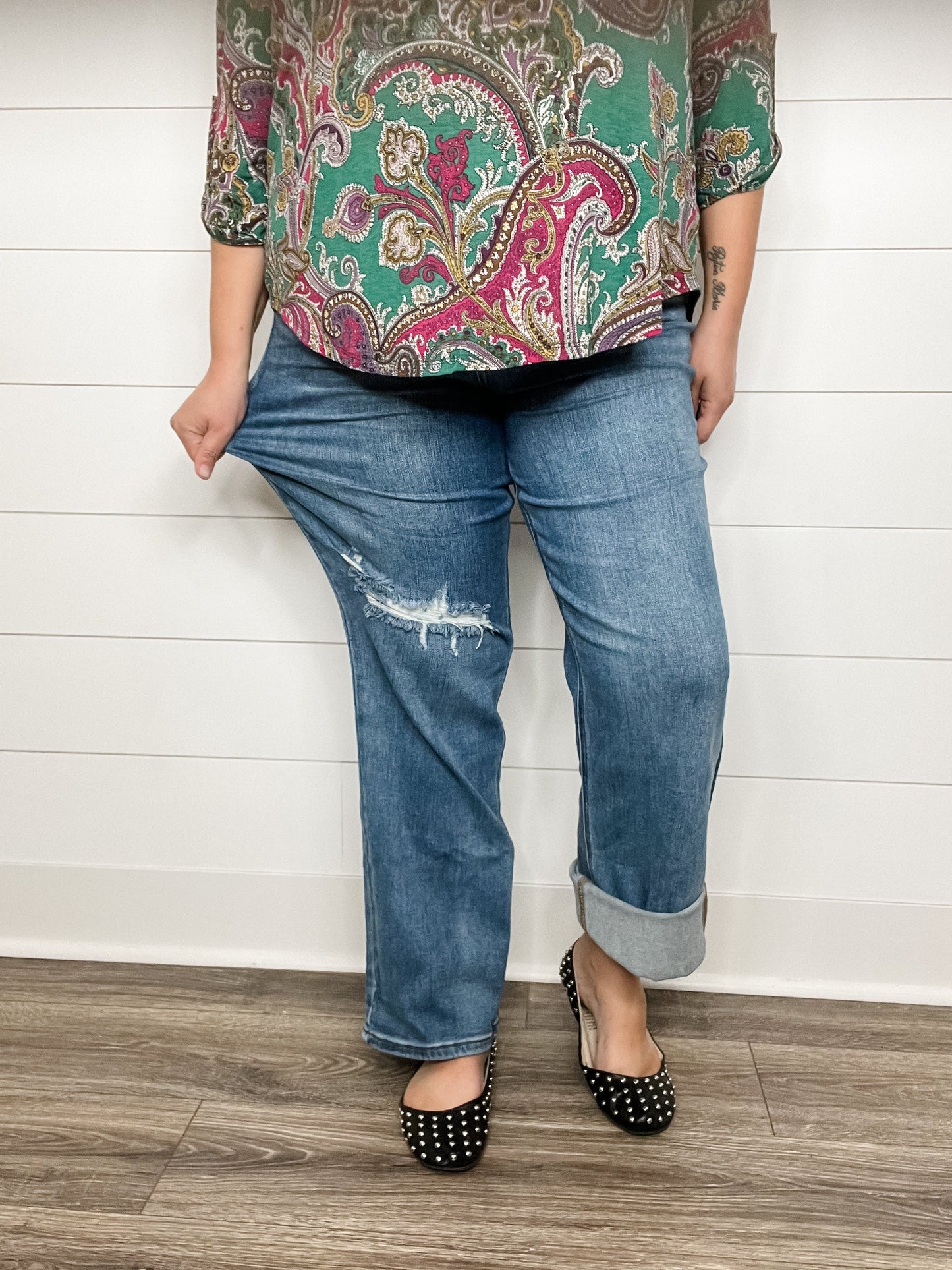 Judy Blue "Tommy Salame" Tummy Control Straight Leg Jeans