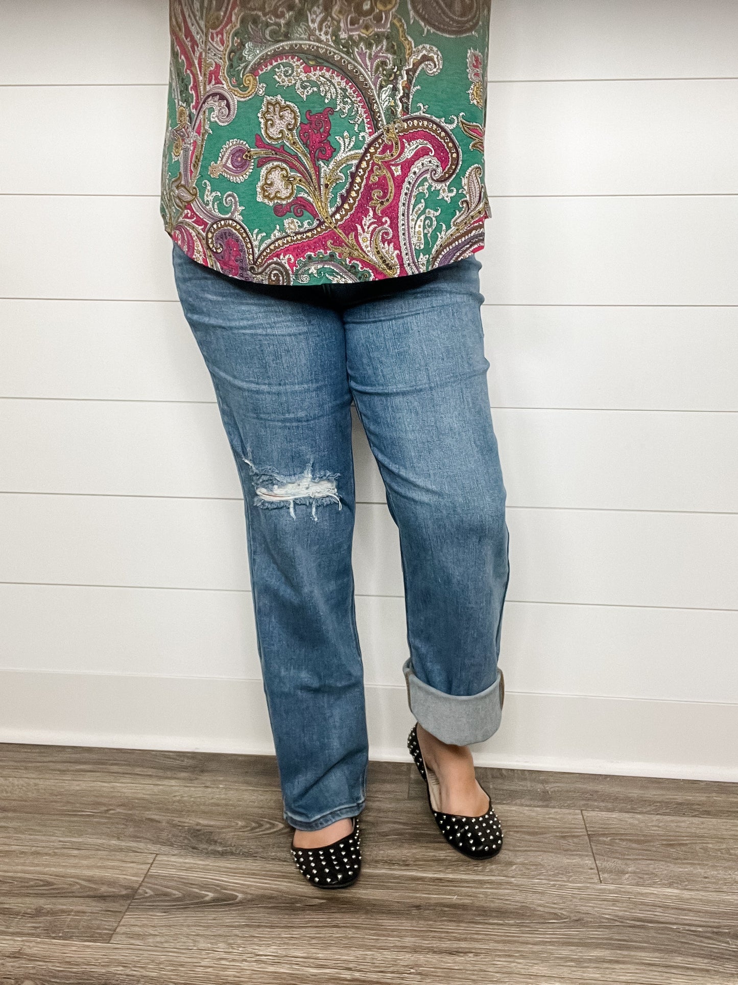 Judy Blue "Tommy Salame" Tummy Control Straight Leg Jeans