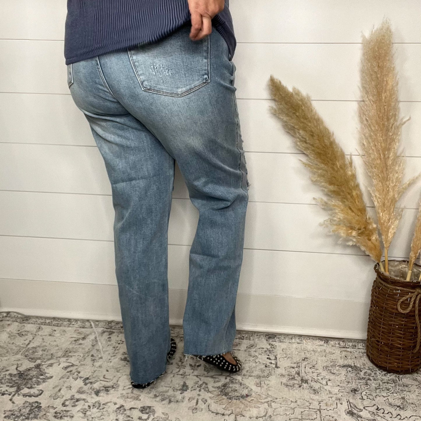 Judy Blue "Vanished" Rigid Straight Leg Jeans