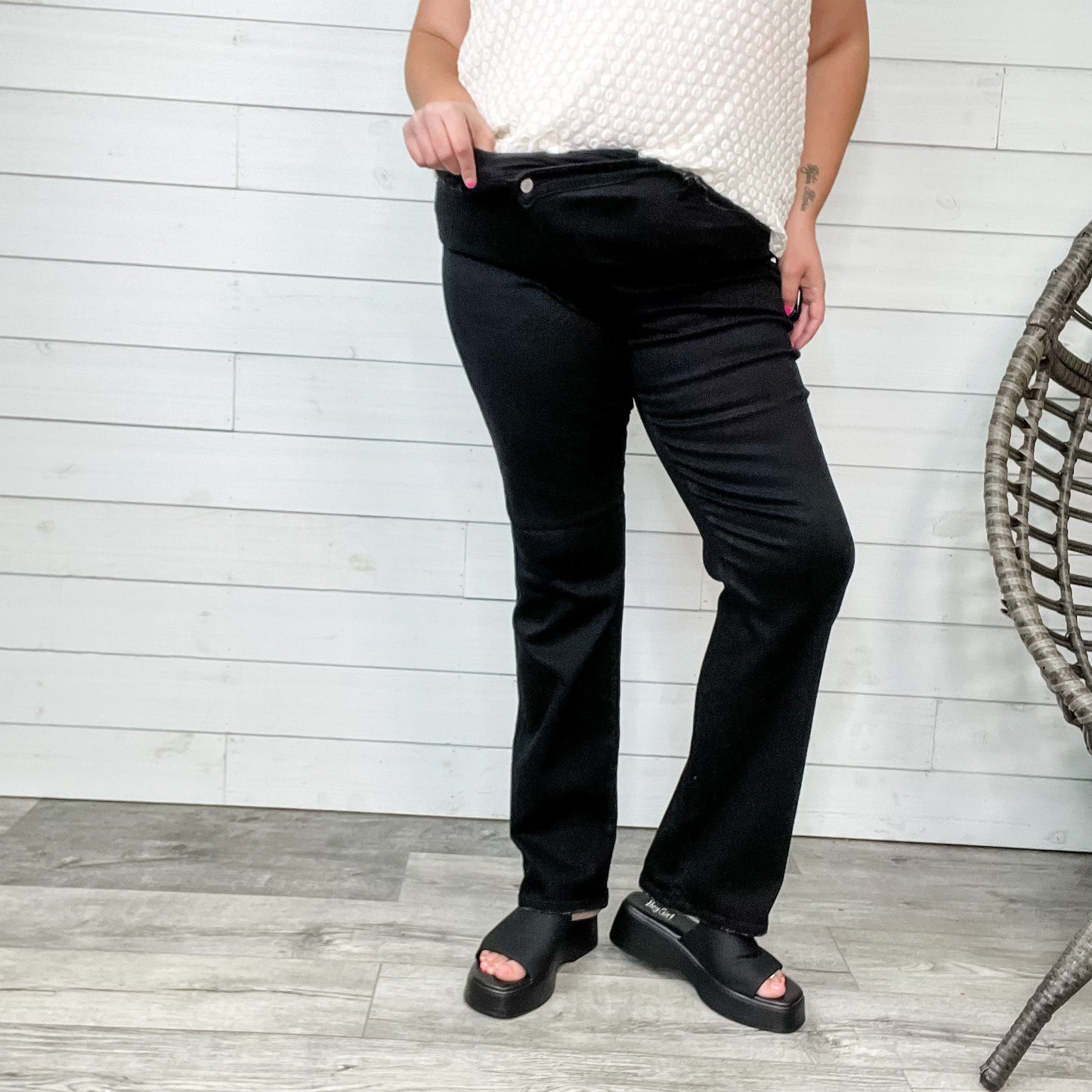 Judy Blue Yo Daddio Black Dad Jeans