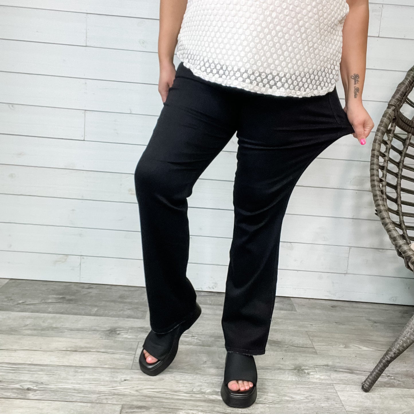 Judy Blue Yo Daddio Black Dad Jeans