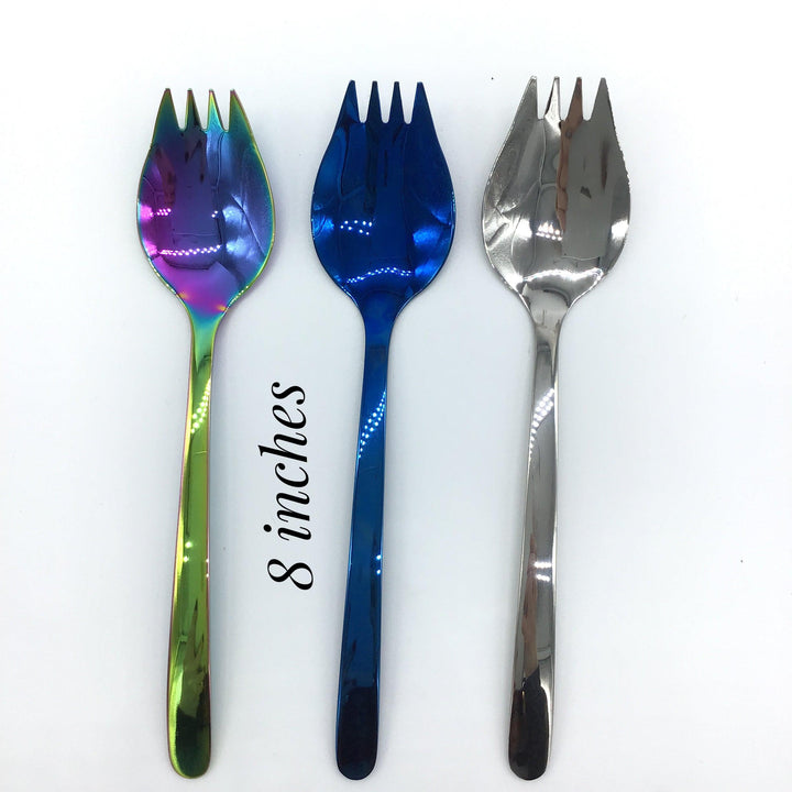 Large Metal Spork (Multiple Colors)