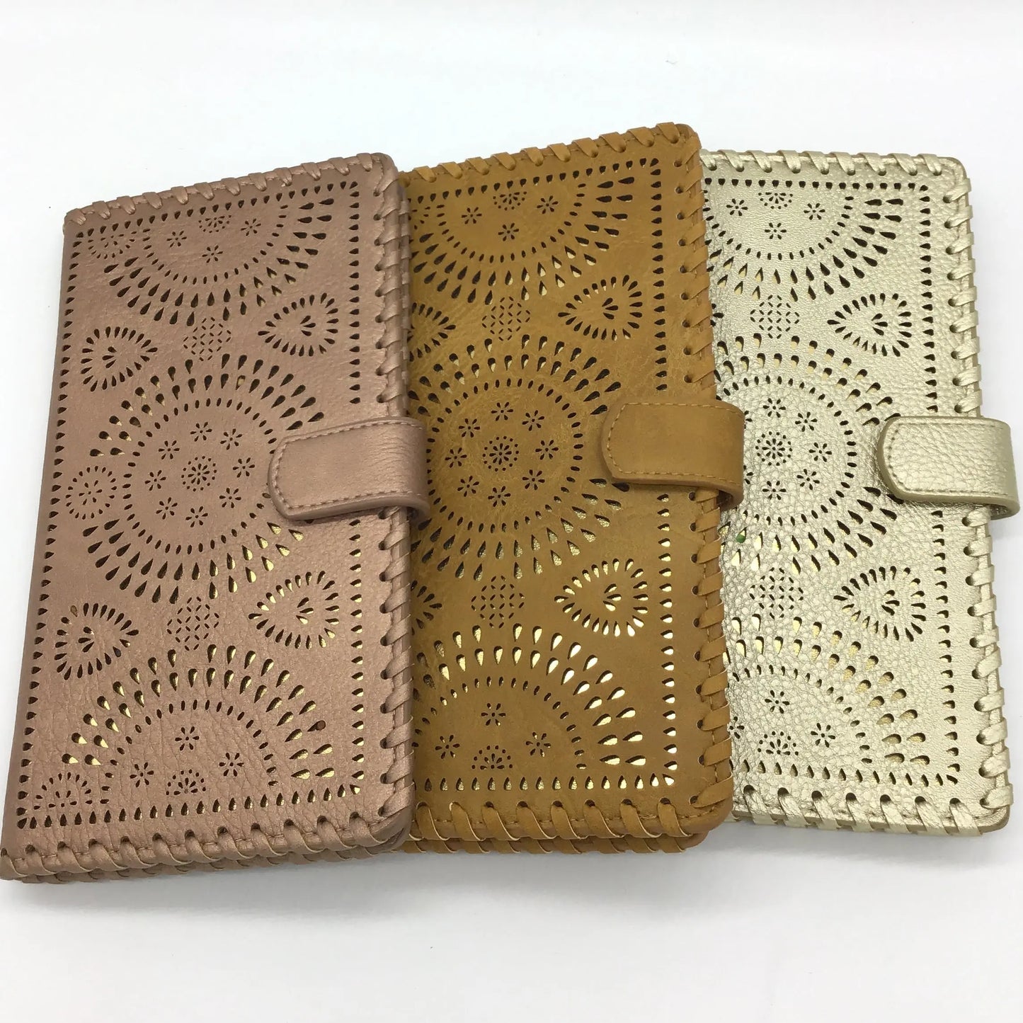 Laser Cut Dual Color Passport Size Wallet-Lola Monroe Boutique