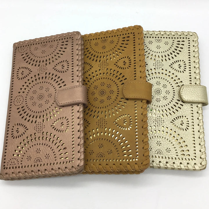 Laser Cut Dual Color Passport Size Wallet-Lola Monroe Boutique