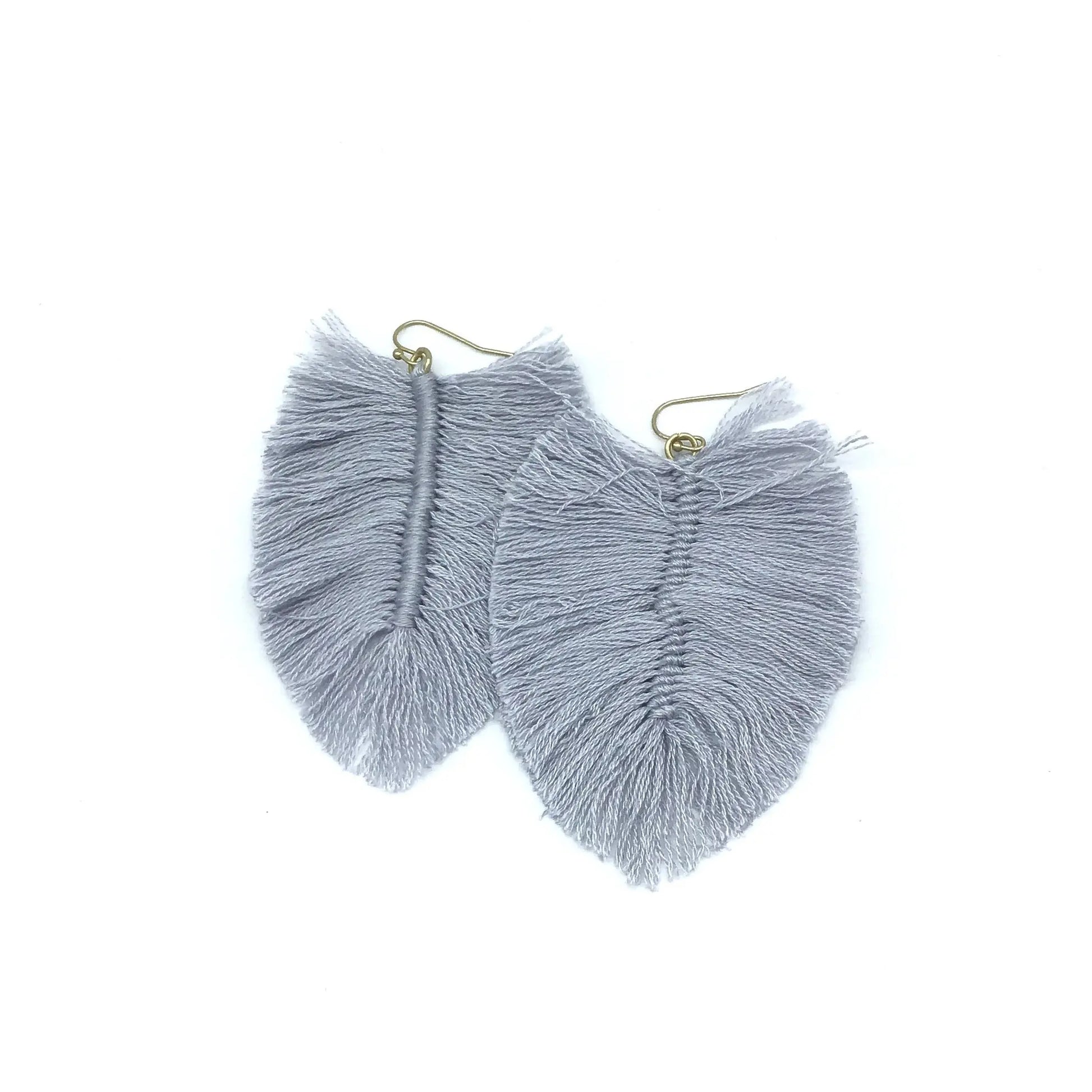 Leaf Fringe Drop Earrings (Multiple Colors Available)