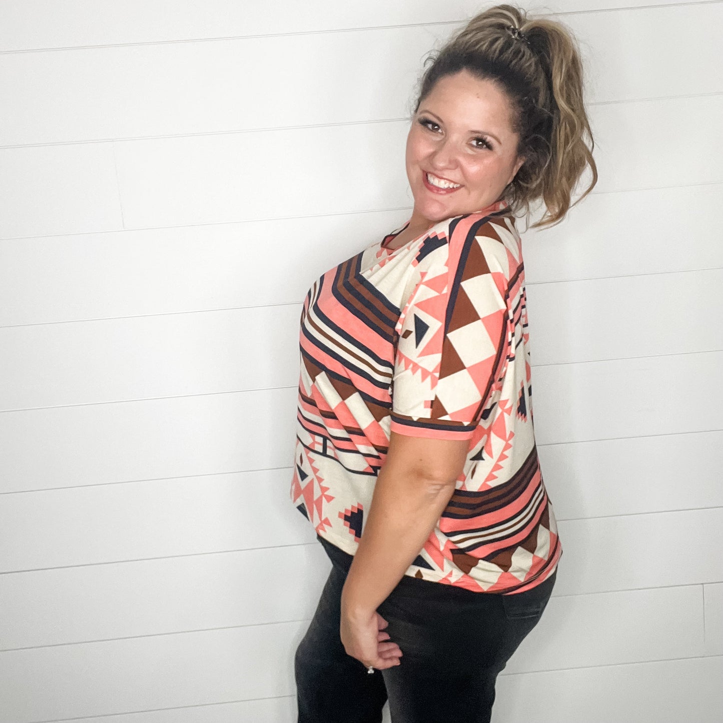 "Leslie" Cap Sleeve High Low Boxy Top