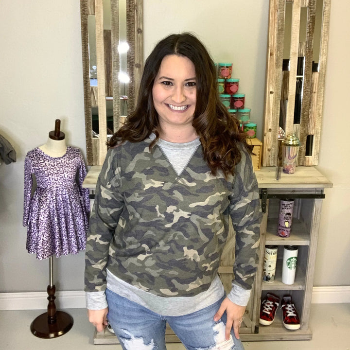 "Lieutenant" Camo Long Sleeve