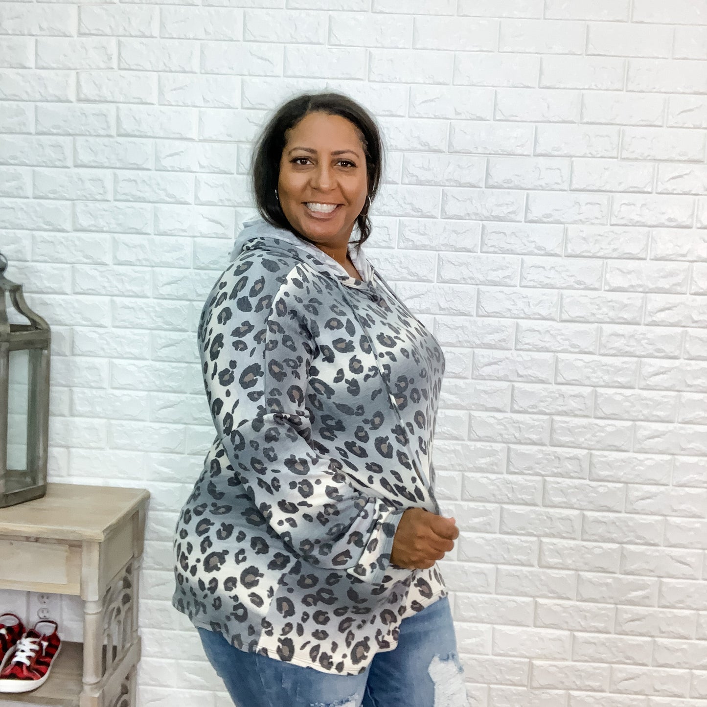 "Lilliana" Animal Print Hoodie