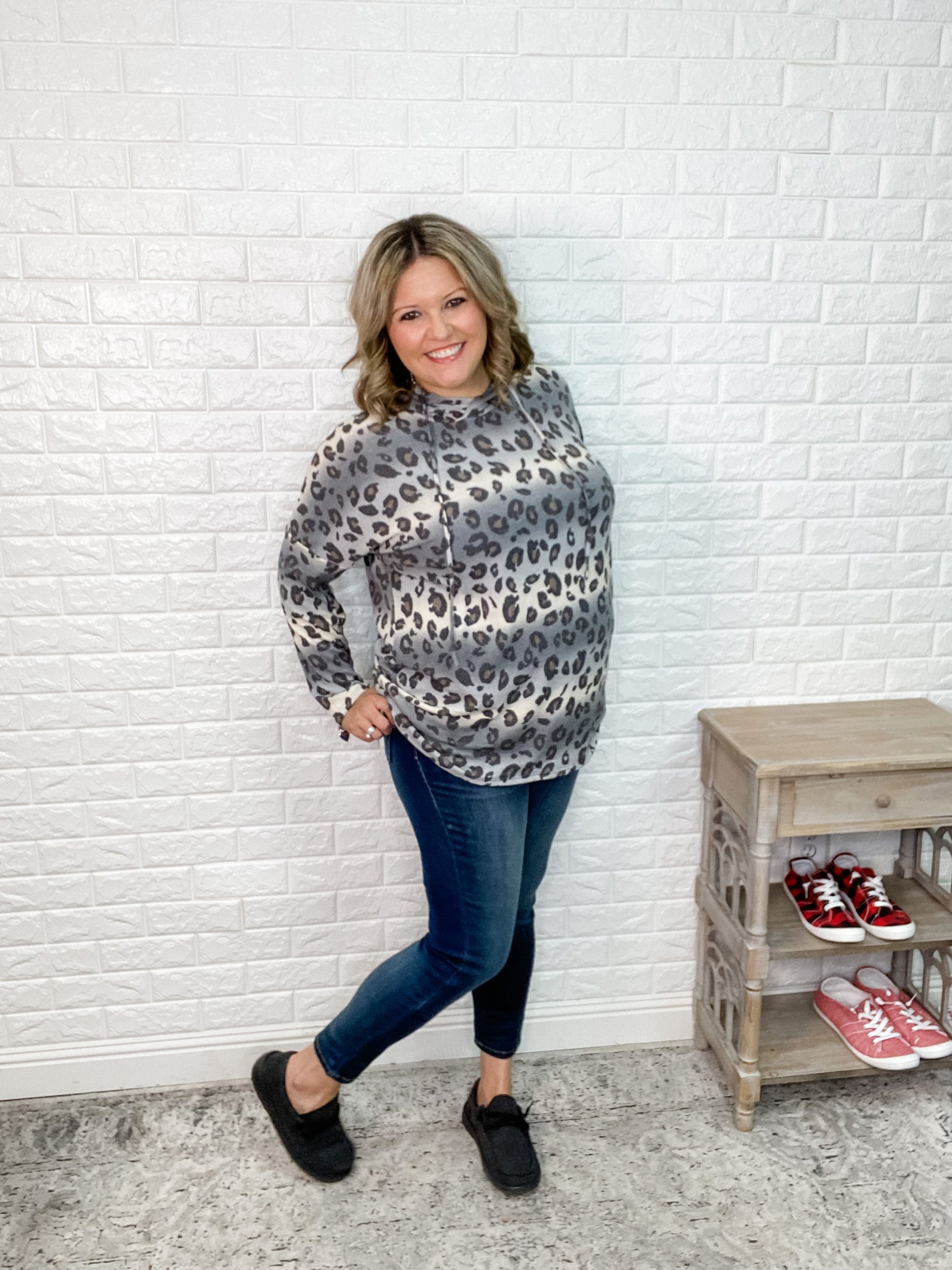 "Lilliana" Animal Print Hoodie