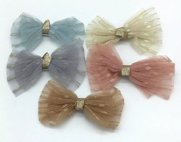 "Lola" Lace Bow (Multiple Colors)