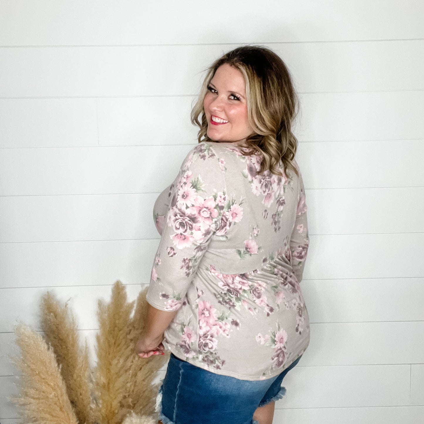 "Louisa" Floral 3/4 Babydoll