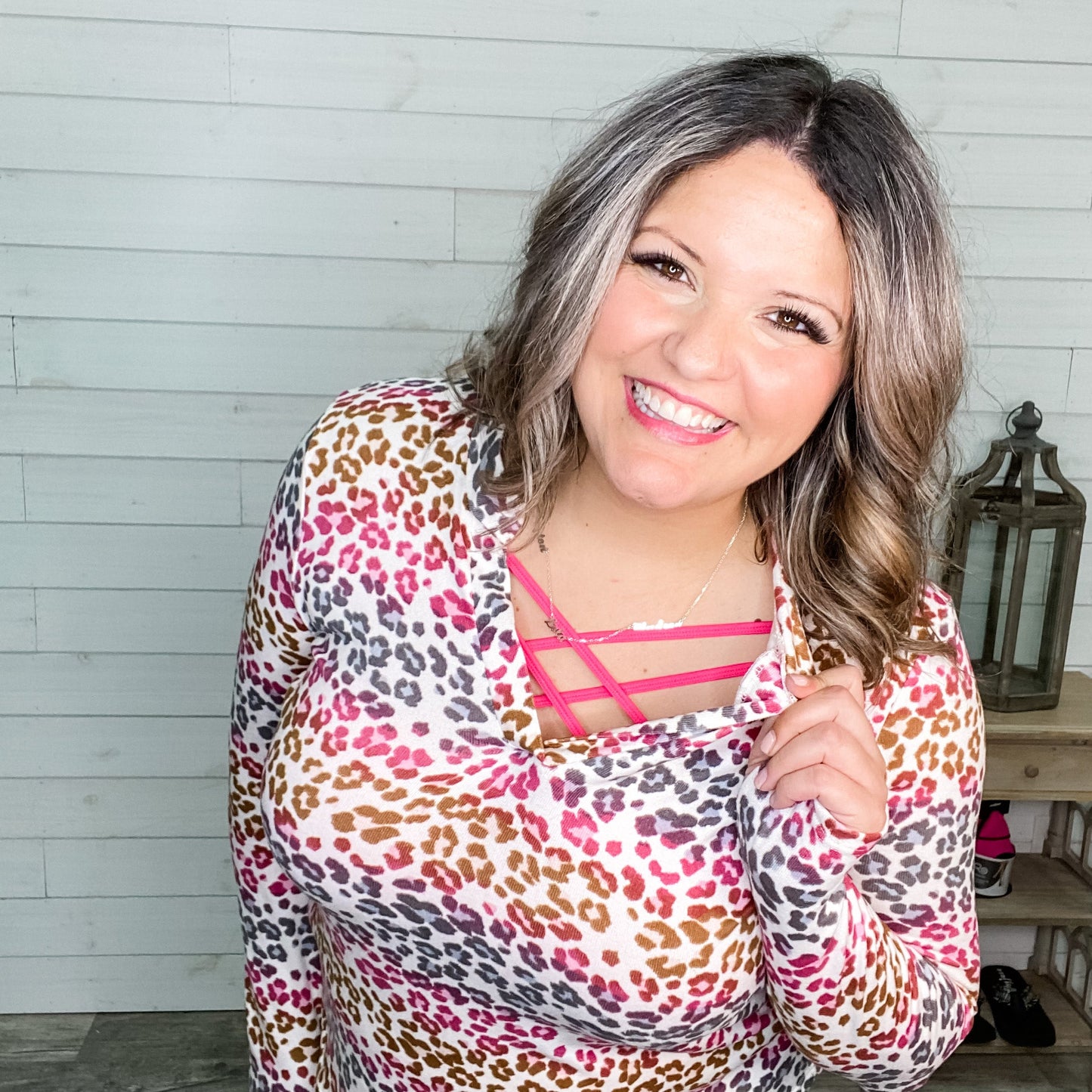 "Lulu" Gabby Style Long Sleeve Animal Print