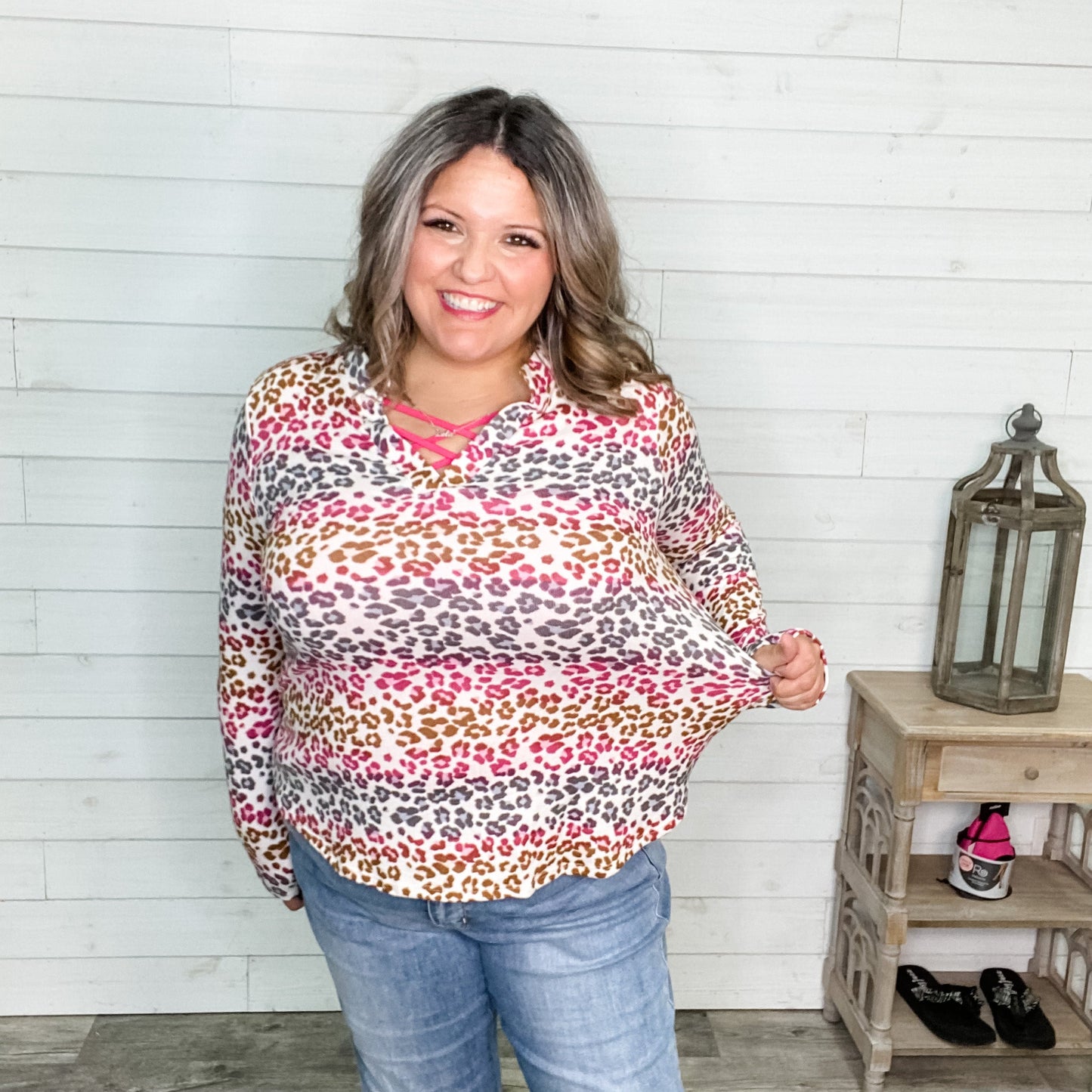 "Lulu" Gabby Style Long Sleeve Animal Print