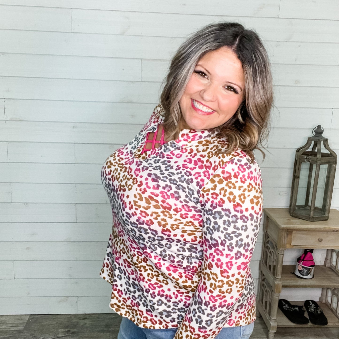 "Lulu" Gabby Style Long Sleeve Animal Print