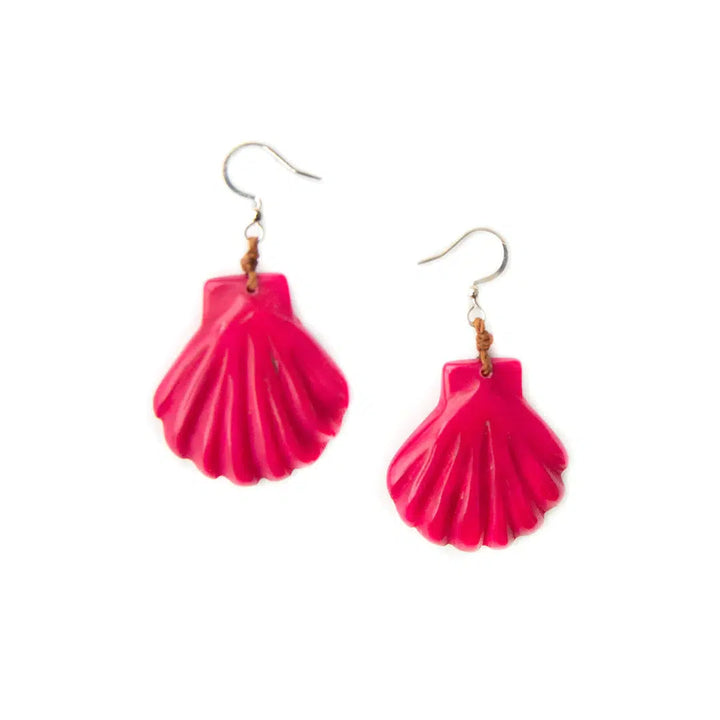 "Malibu" Earrings "Organic Tagua Jewlery"-Lola Monroe Boutique