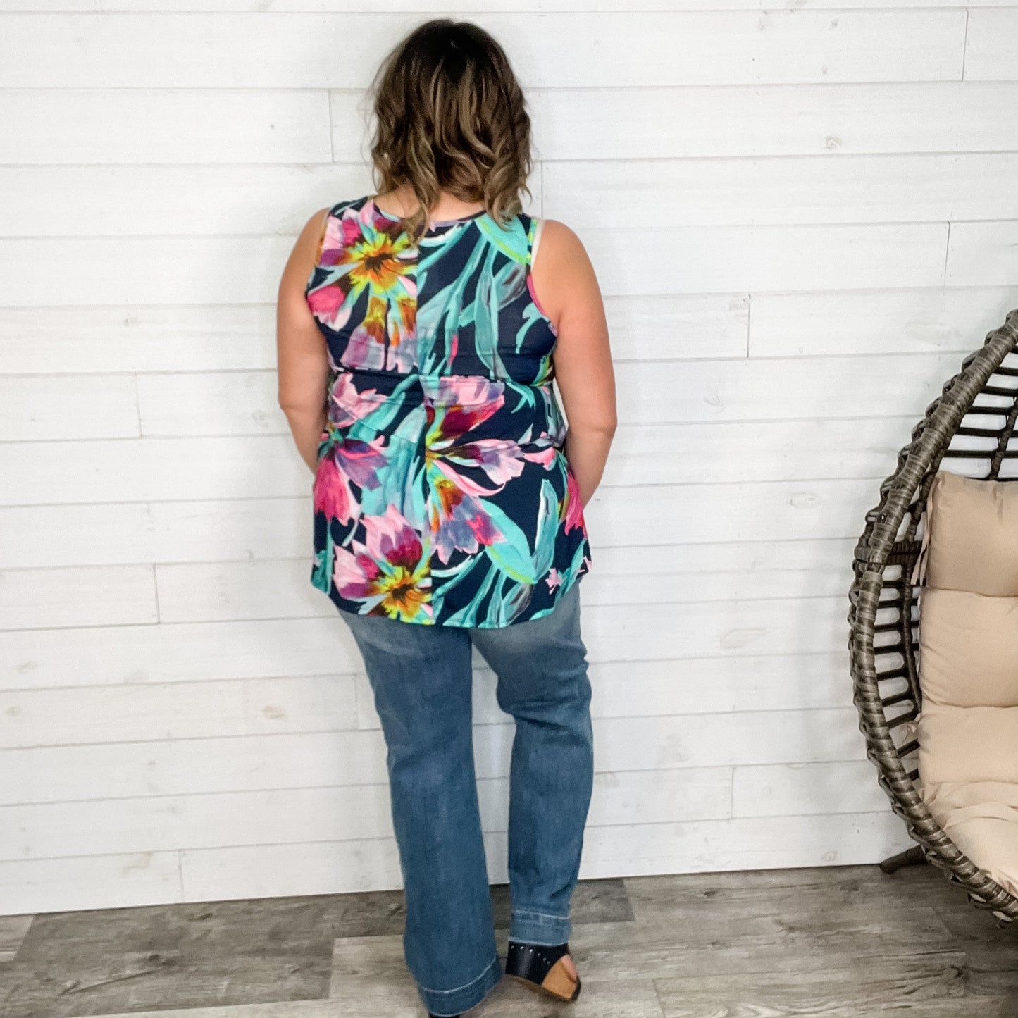 "Manny" Floral Relaxed Fit Tank